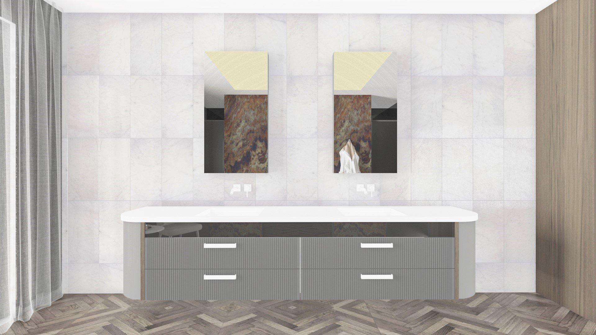 Carrara Chateau Brushed Marble Tile