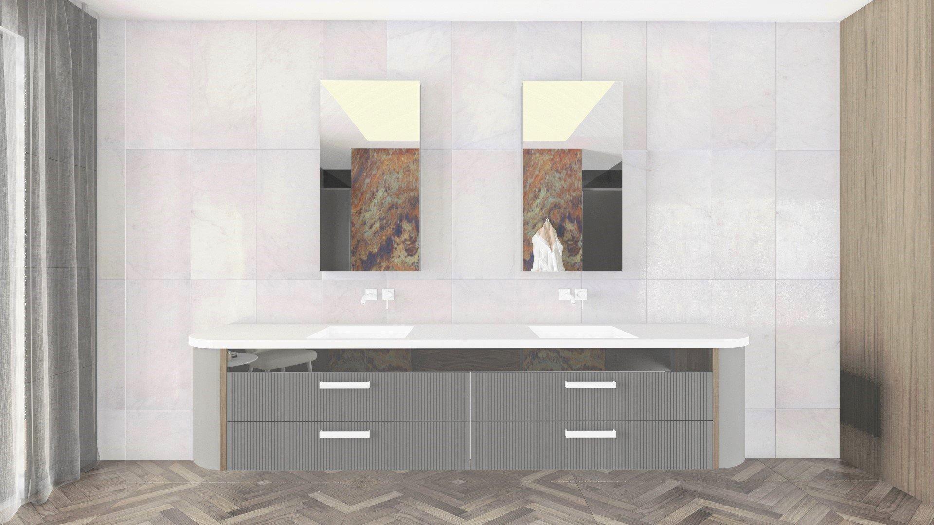 Carrara Chateau Brushed Marble Tile