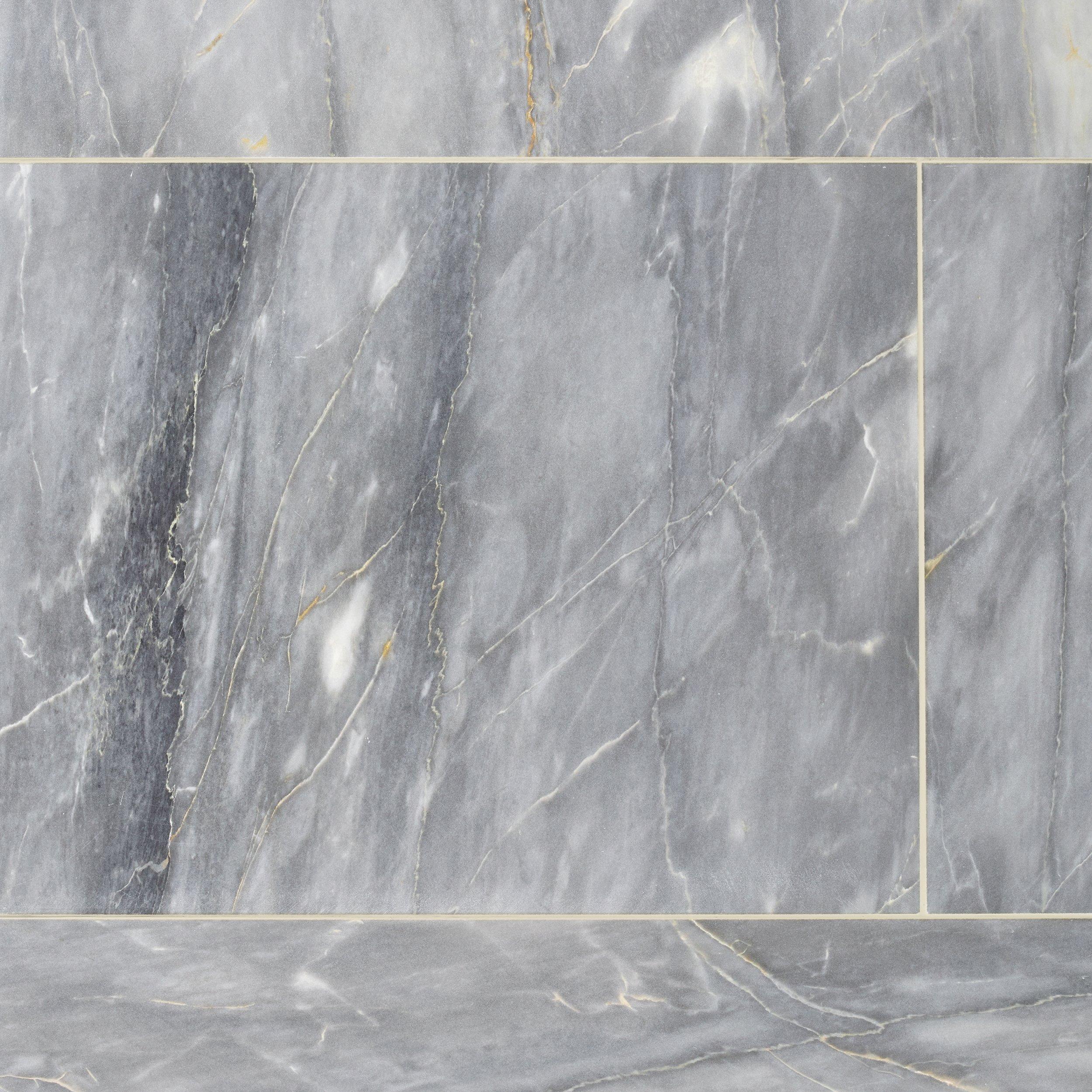 Silver Birch Brushed Marble Tile