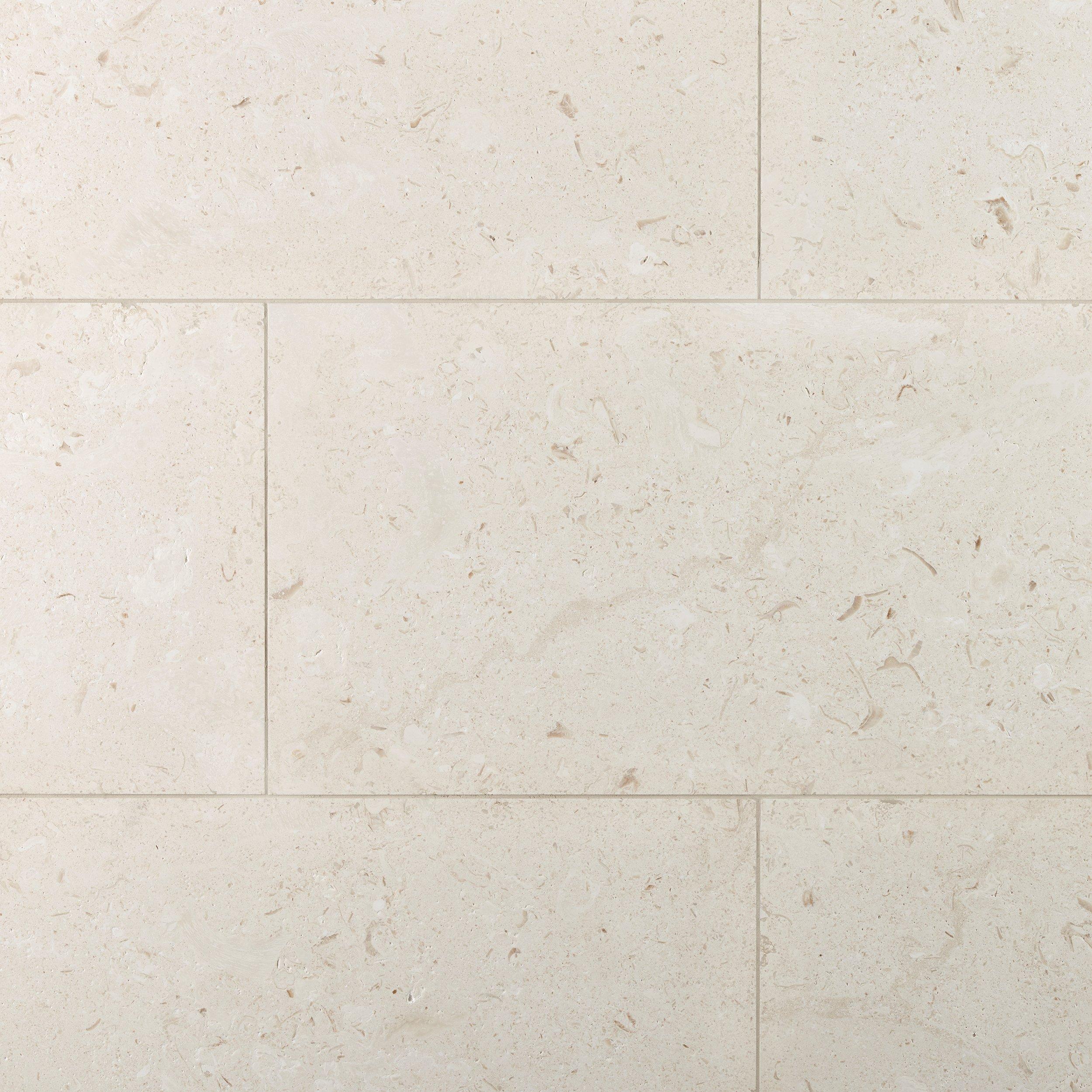 Fossil Beige Brushed Limestone Tile
