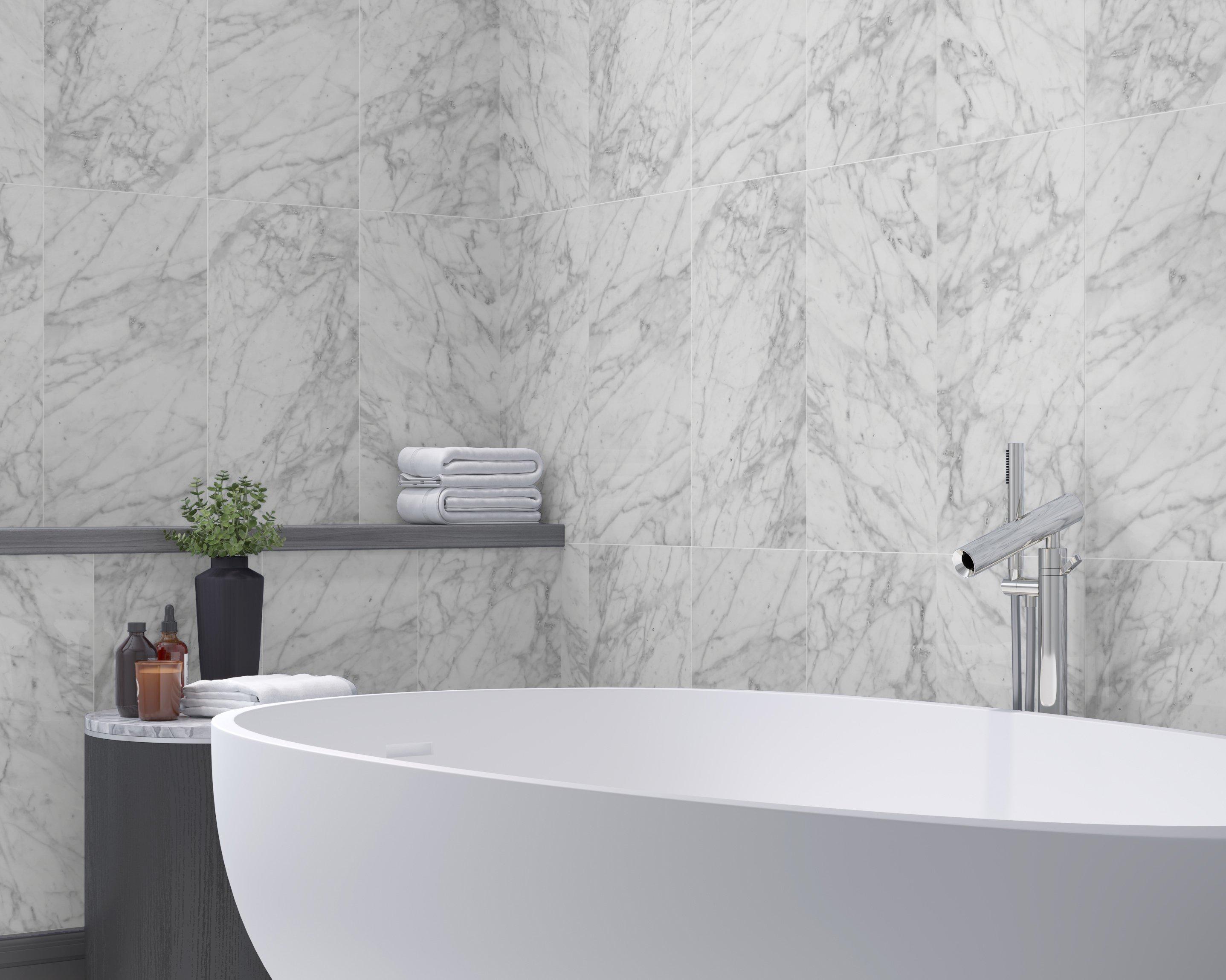 Calacatta Allure Polished Marble Tile