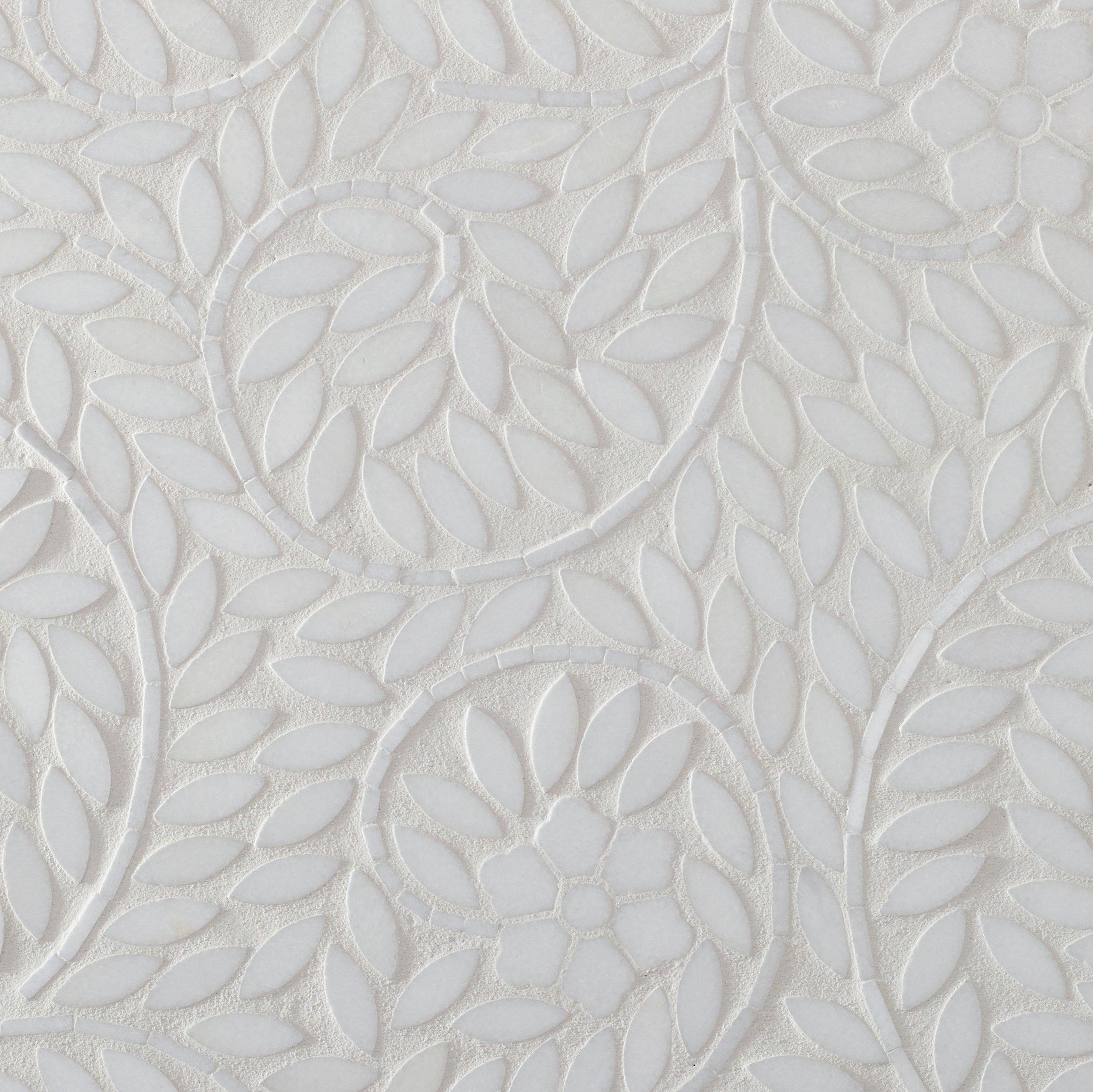 Alicha White Marble Tile waterjet Mosaic from allmarbletile – All Marble  Tiles