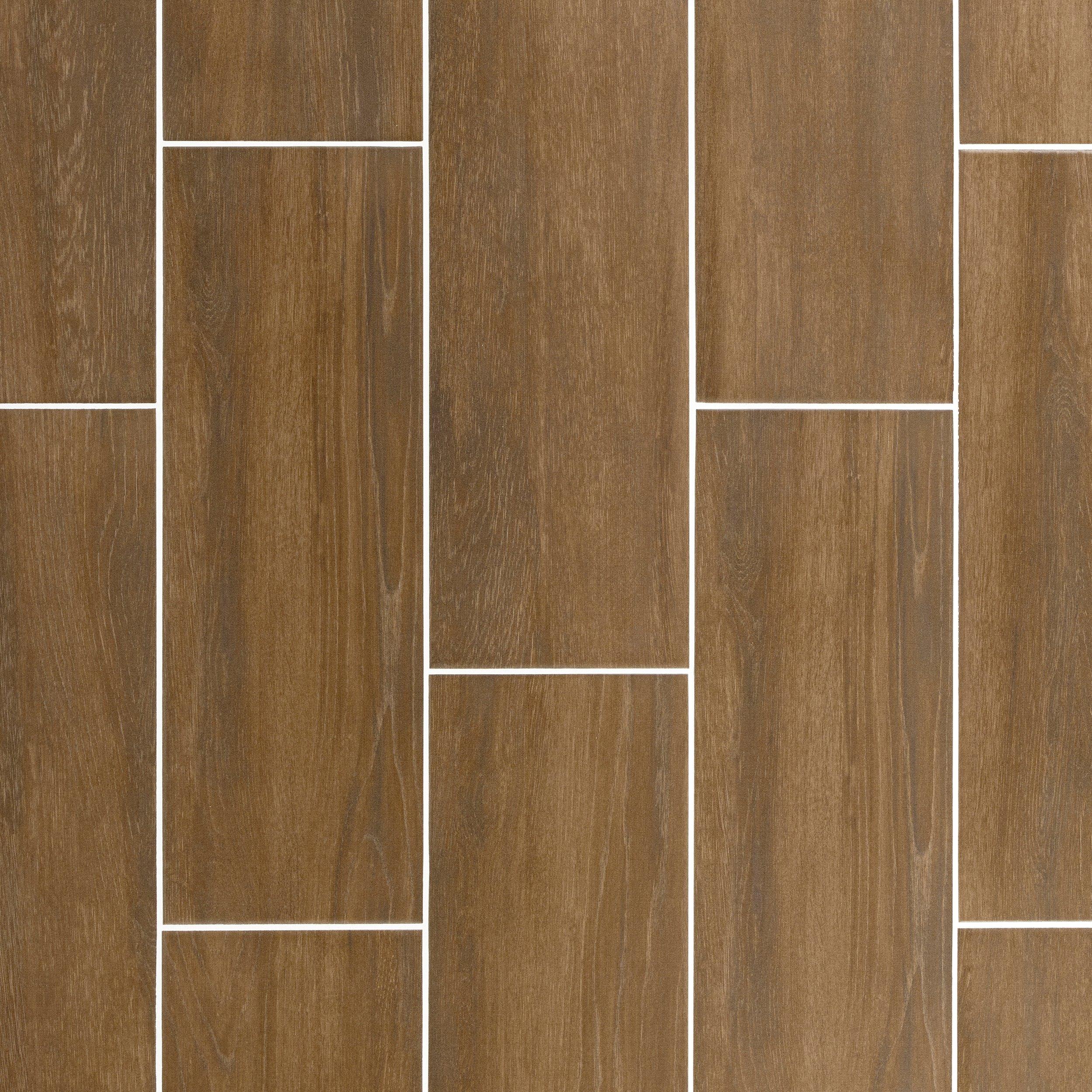 Carson Kona Wood Plank Matte Ceramic Tile