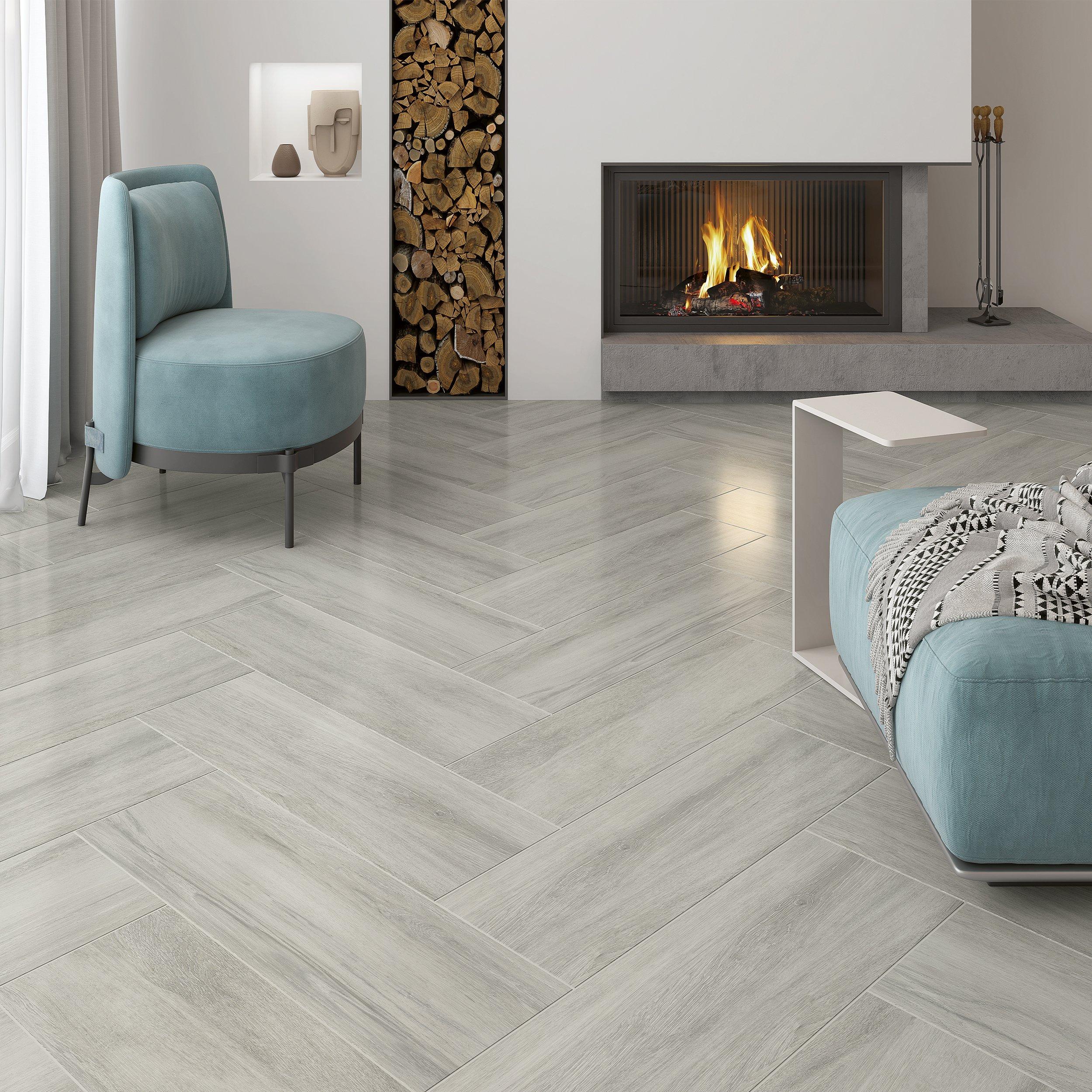 Carson Timberland Wood Plank Matte Ceramic Tile