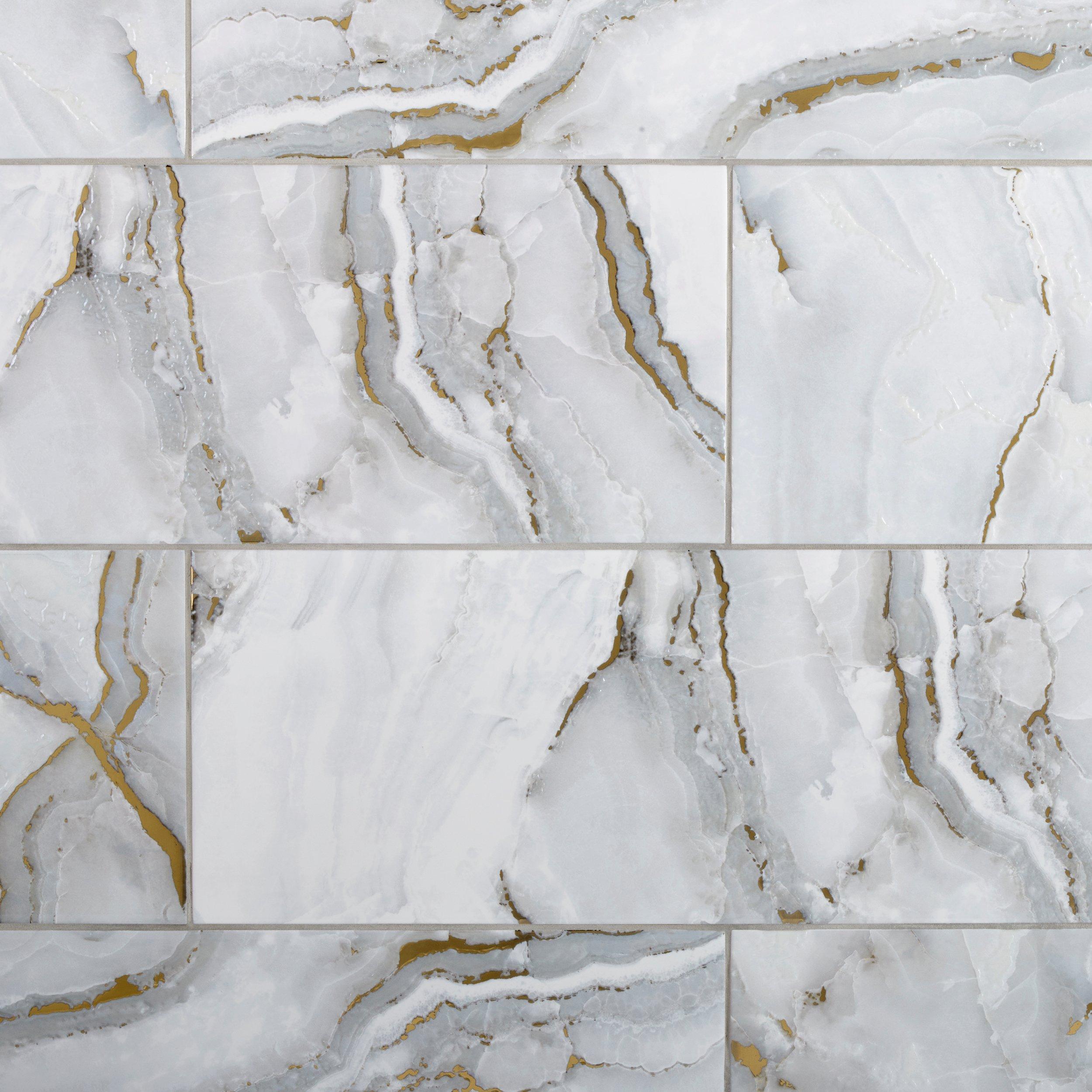 Empress Gold Polished Ceramic Tile