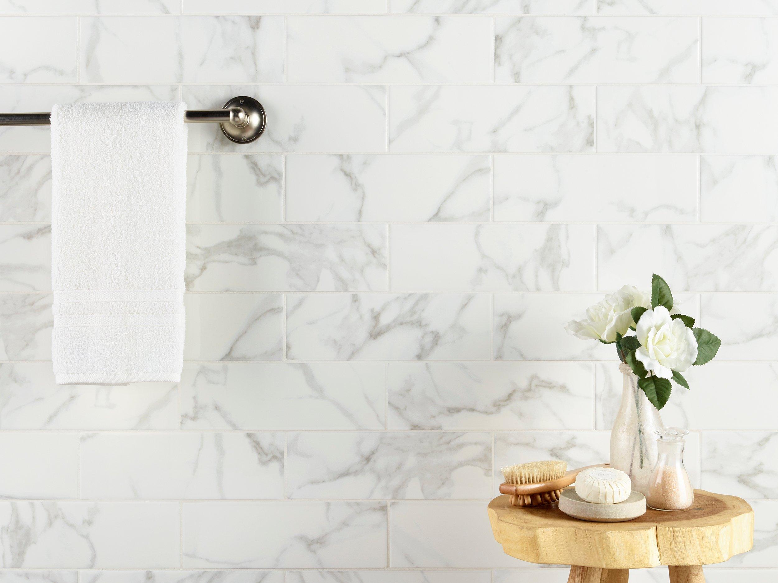 Carrara Catalina Polished Ceramic Tile