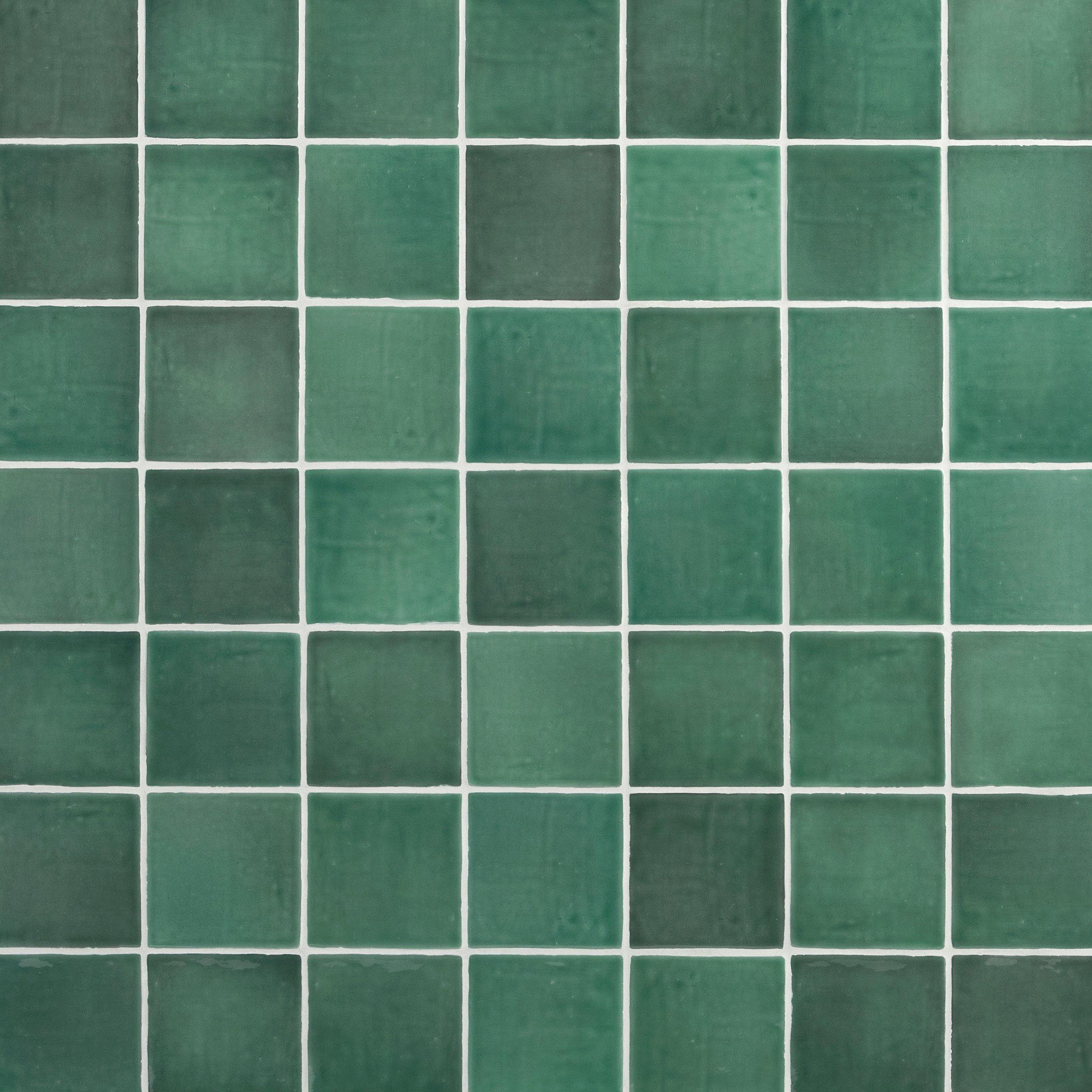 Zellige Verde Glossy Ceramic Tile