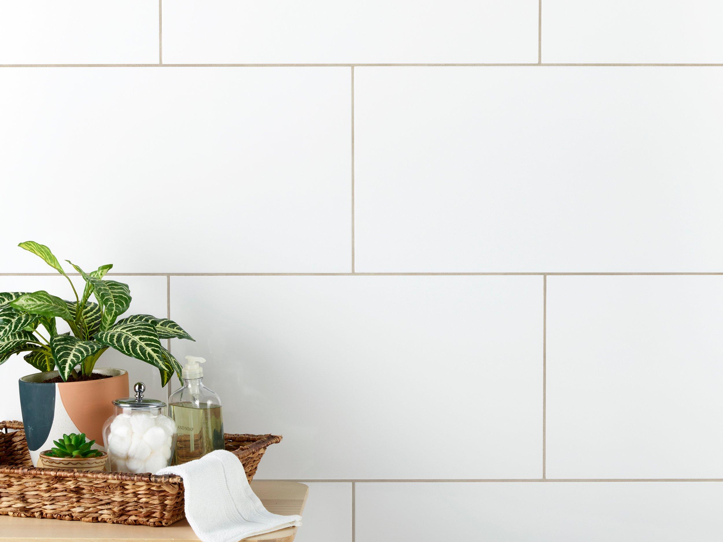Bright White Glossy Wall Tile