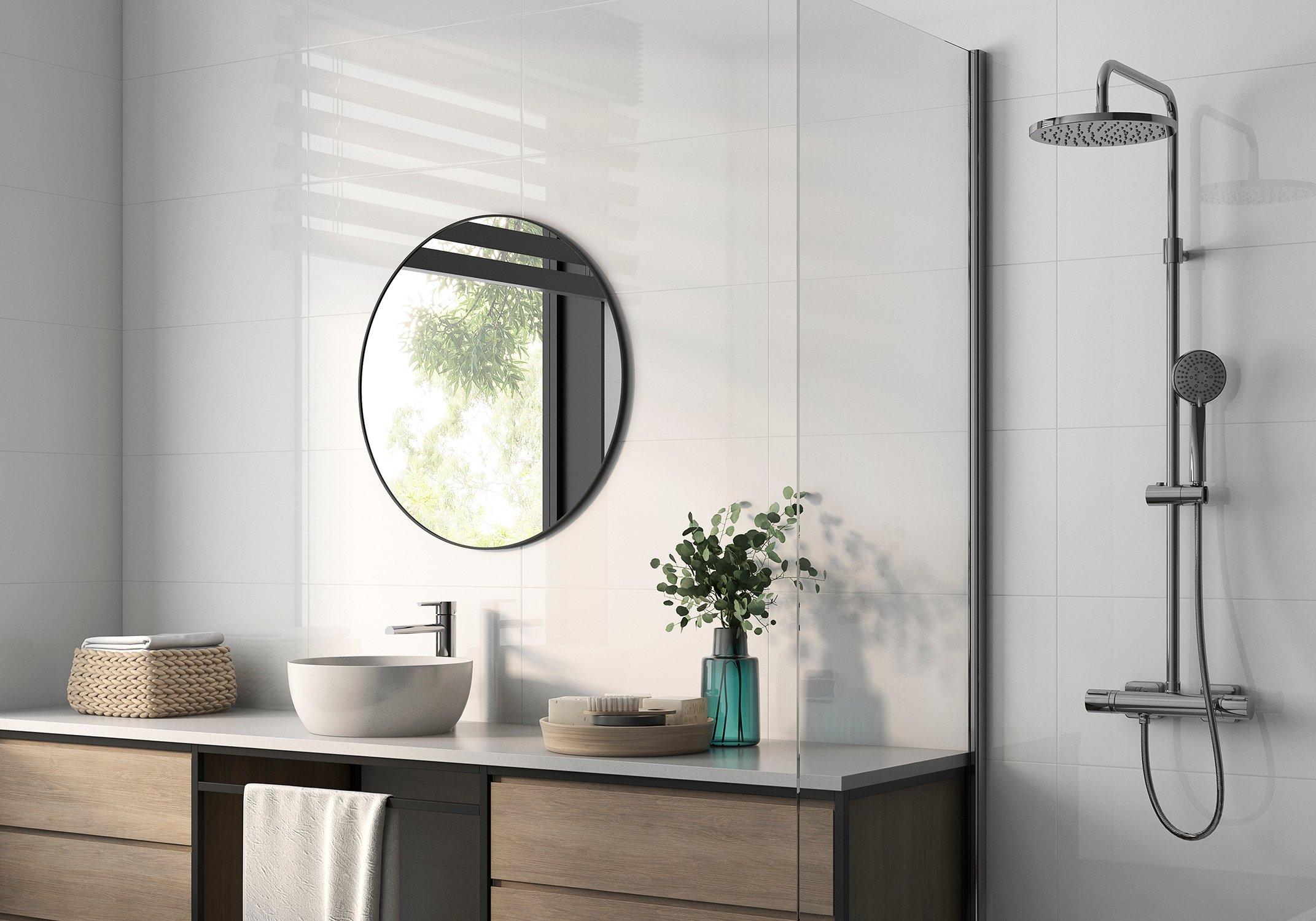 Bright White Glossy Wall Tile