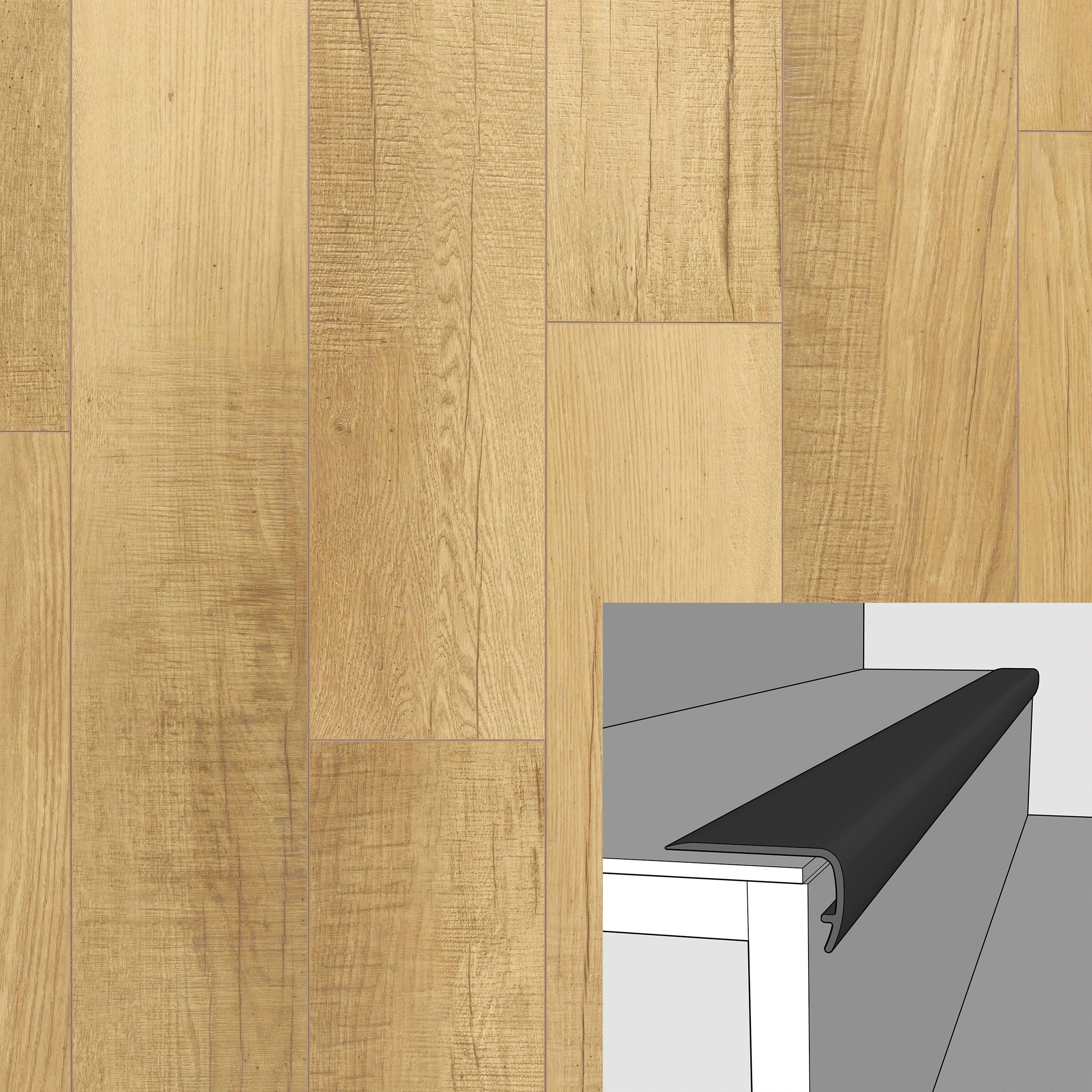 New Castle Chester 94in. Vinyl Overlapping Stairnose