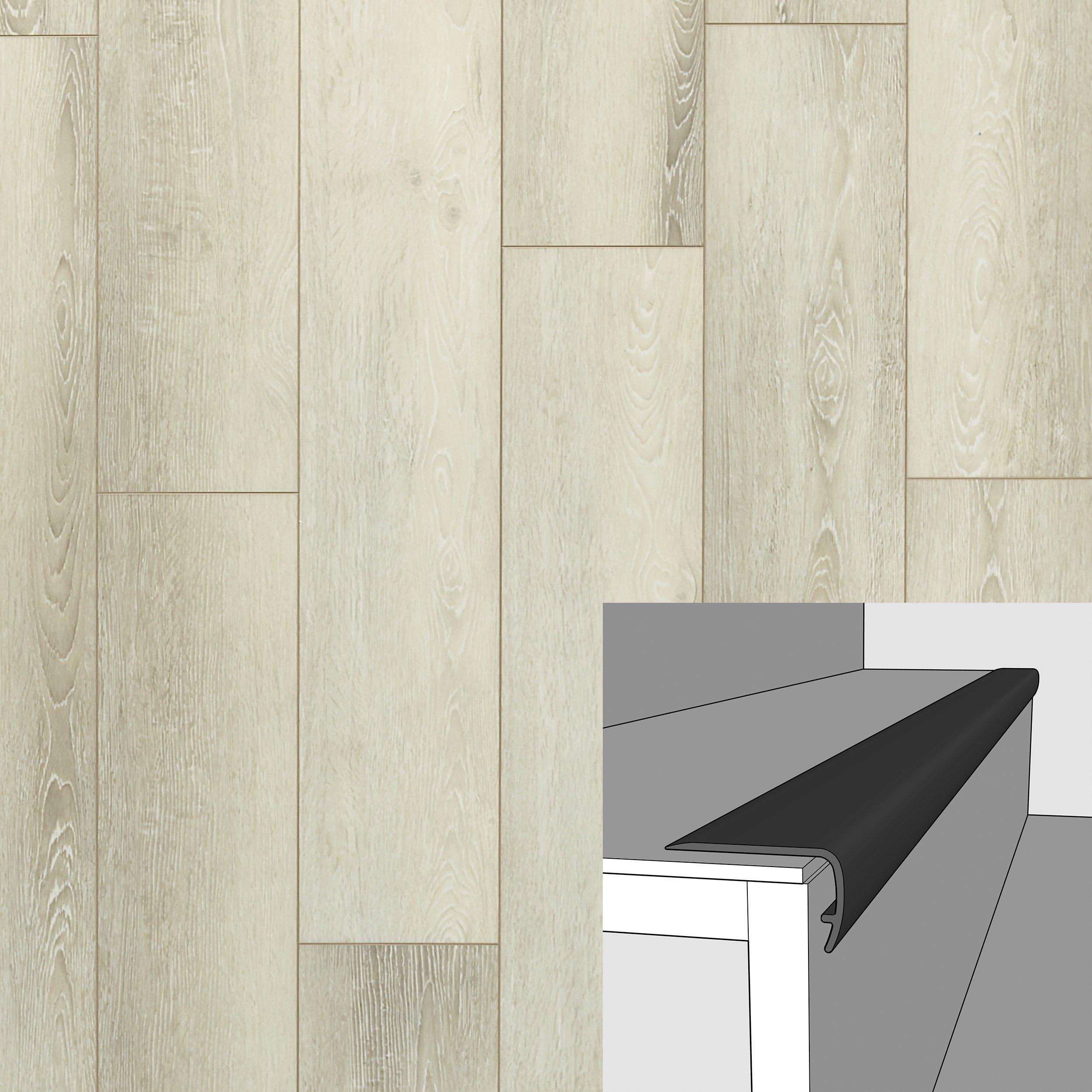 Azalea Luna 94in. Vinyl Overlapping Stairnose