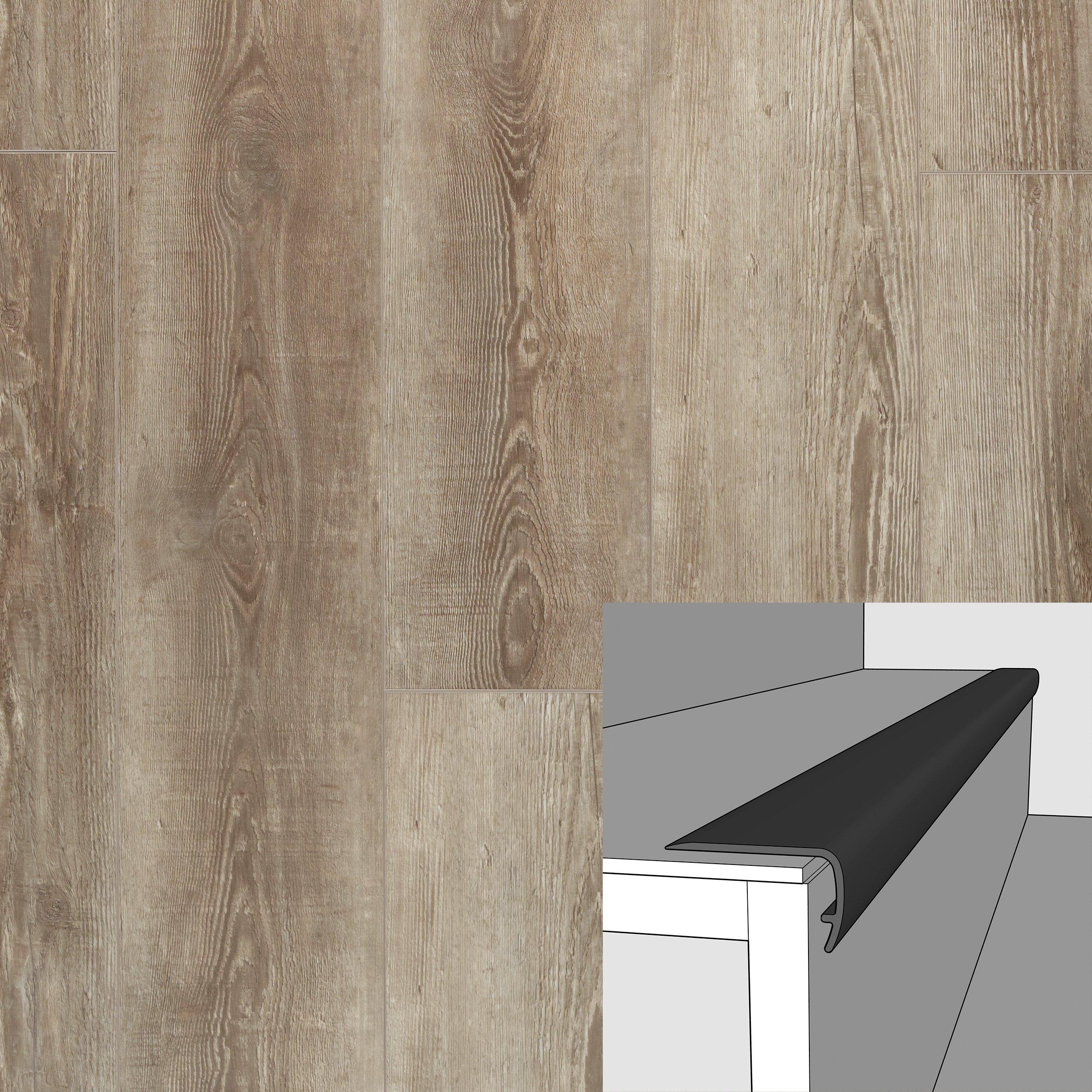 Rosemary Summit 94in. Vinyl Overlapping Stair Nose