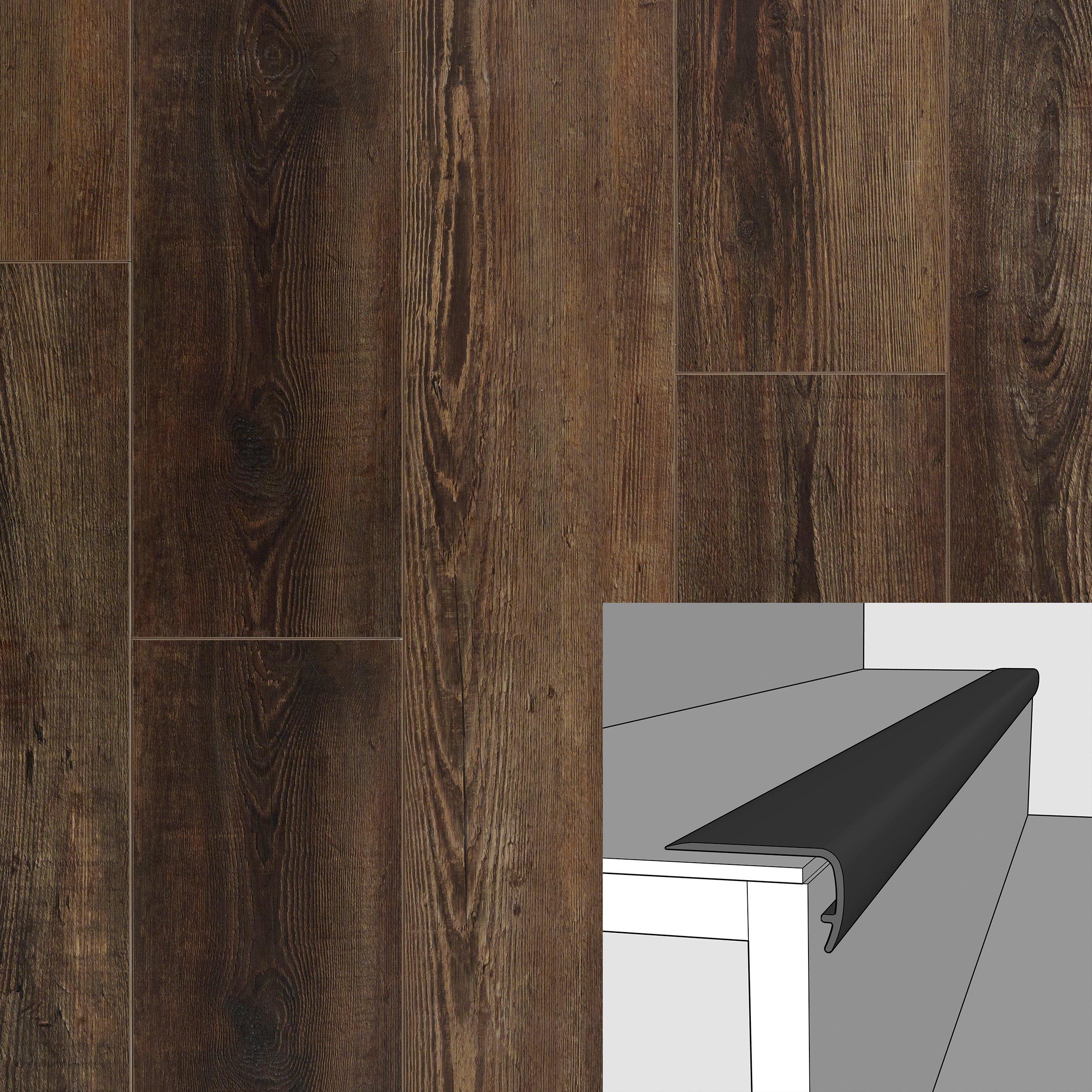 Salazar Isle 94in. Vinyl Overlapping Stair Nose