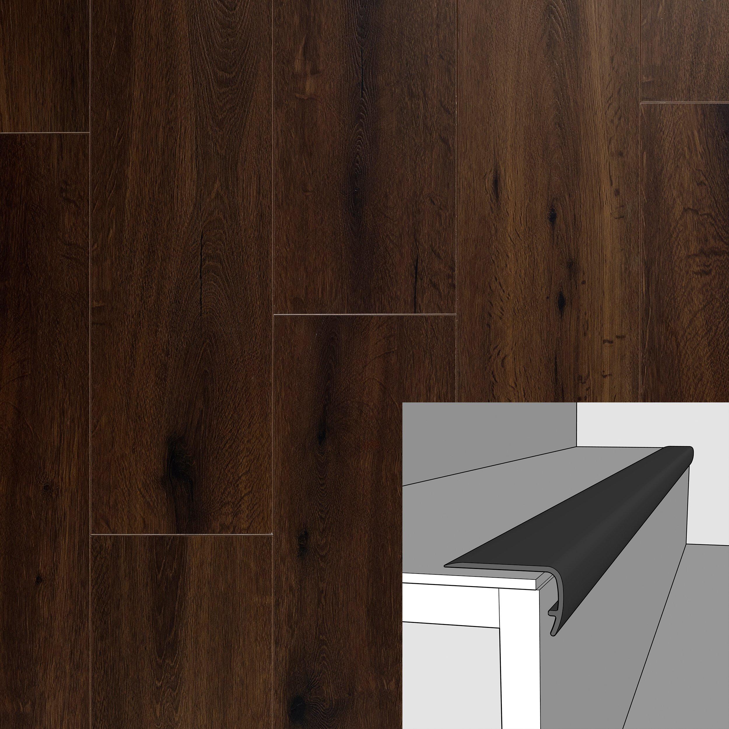 Cafecito 94in. Vinyl Overlapping Stairnose