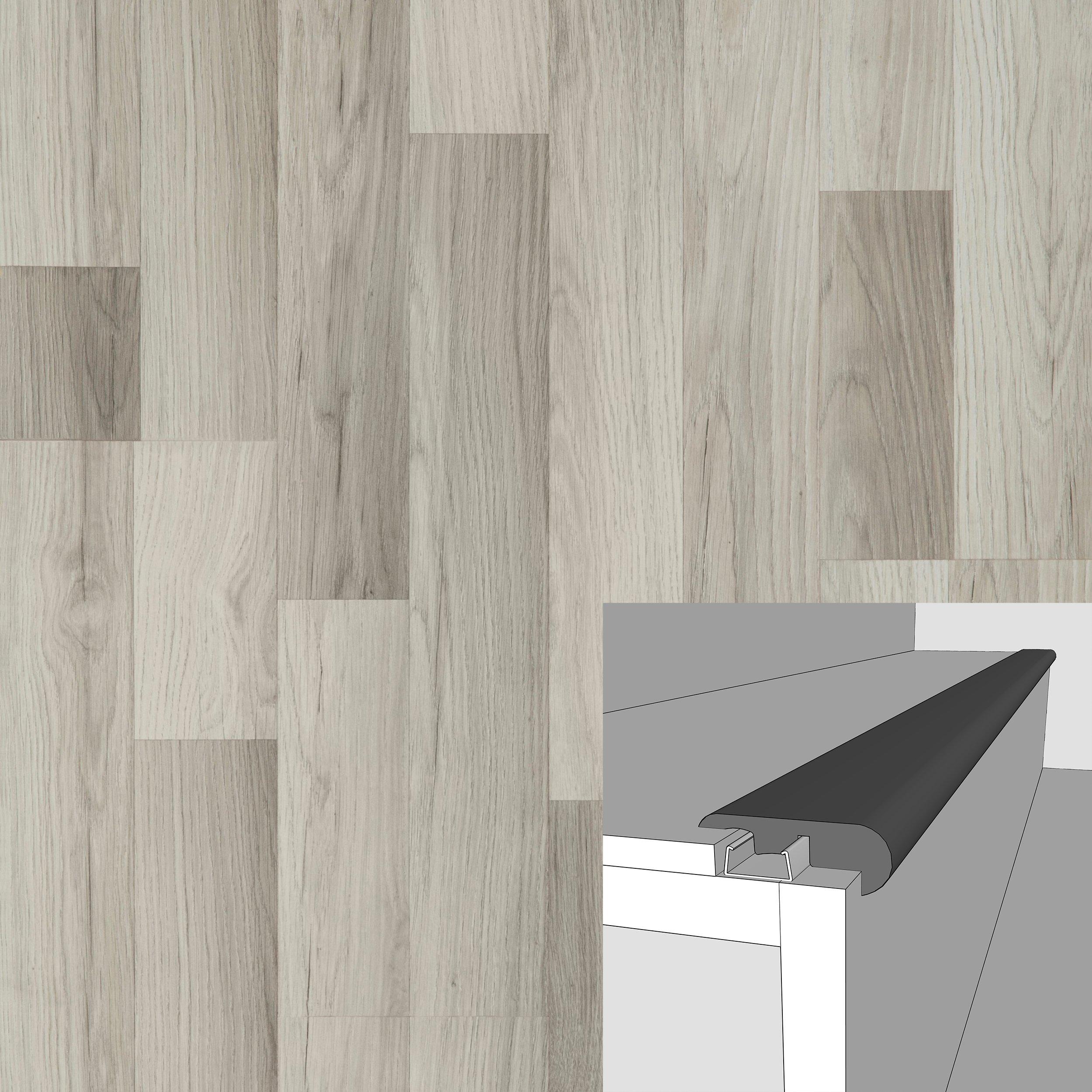 Sparrow Oak 94in. Laminate Overlapping Stair Nose