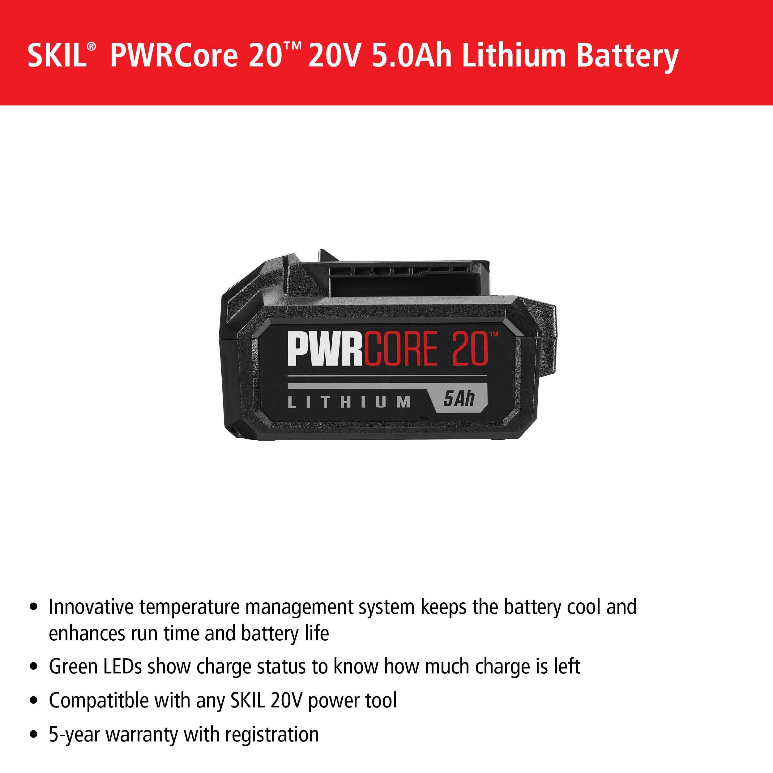 Pwrcore 20 lithium discount battery