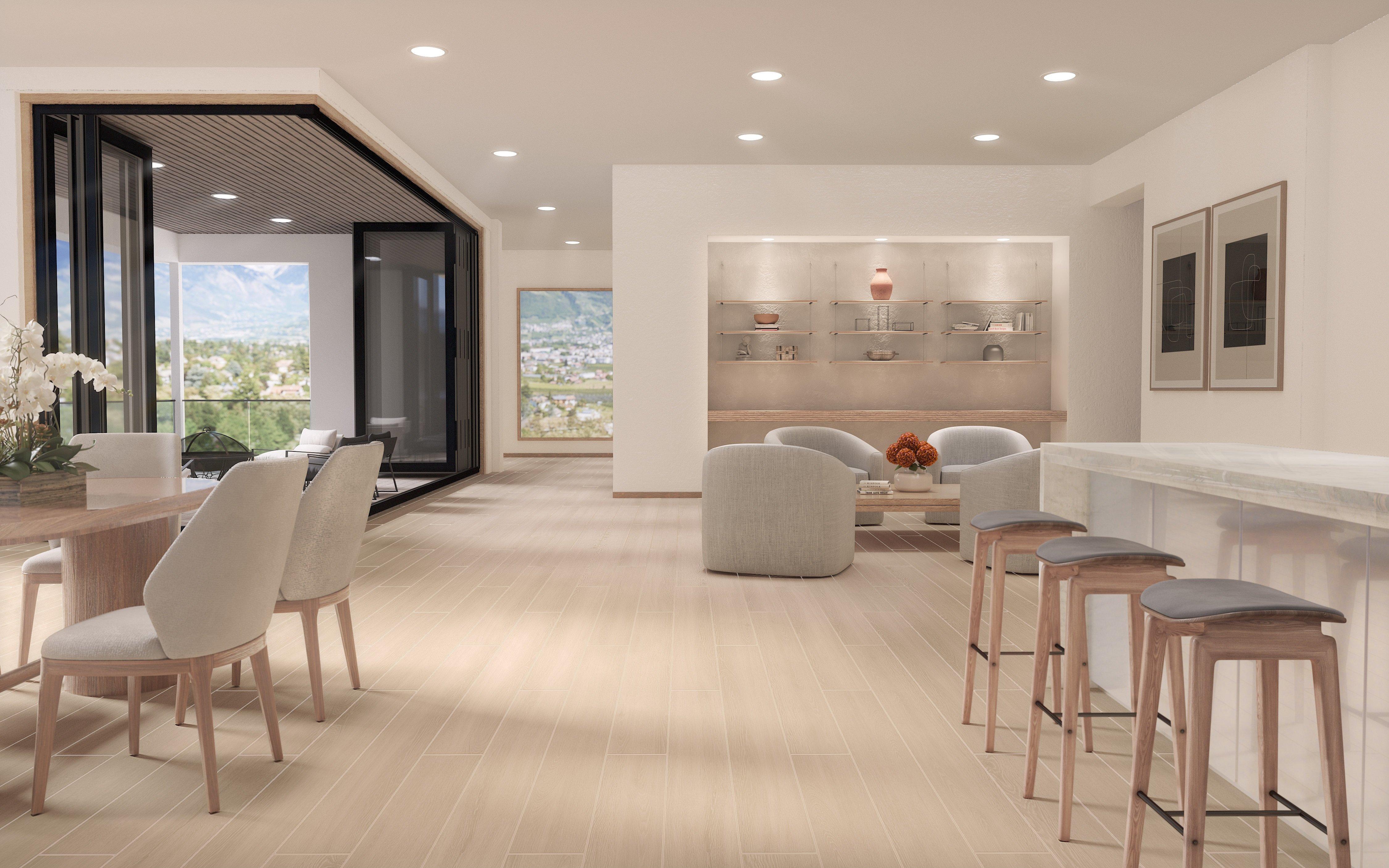 Alton Beige Wood Plank Ceramic Tile
