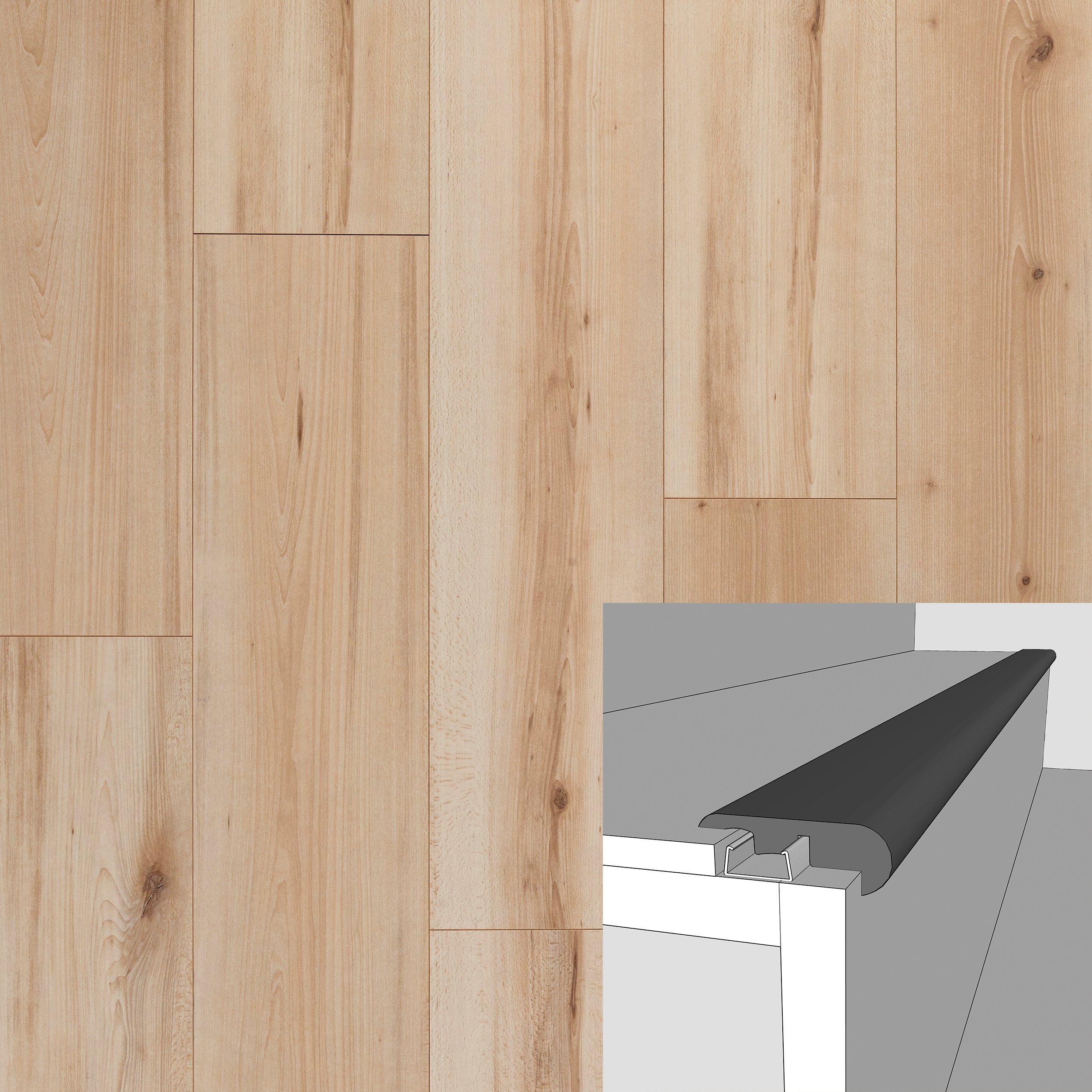 Pines Creek 94in. Laminate Overlapping Stairnose