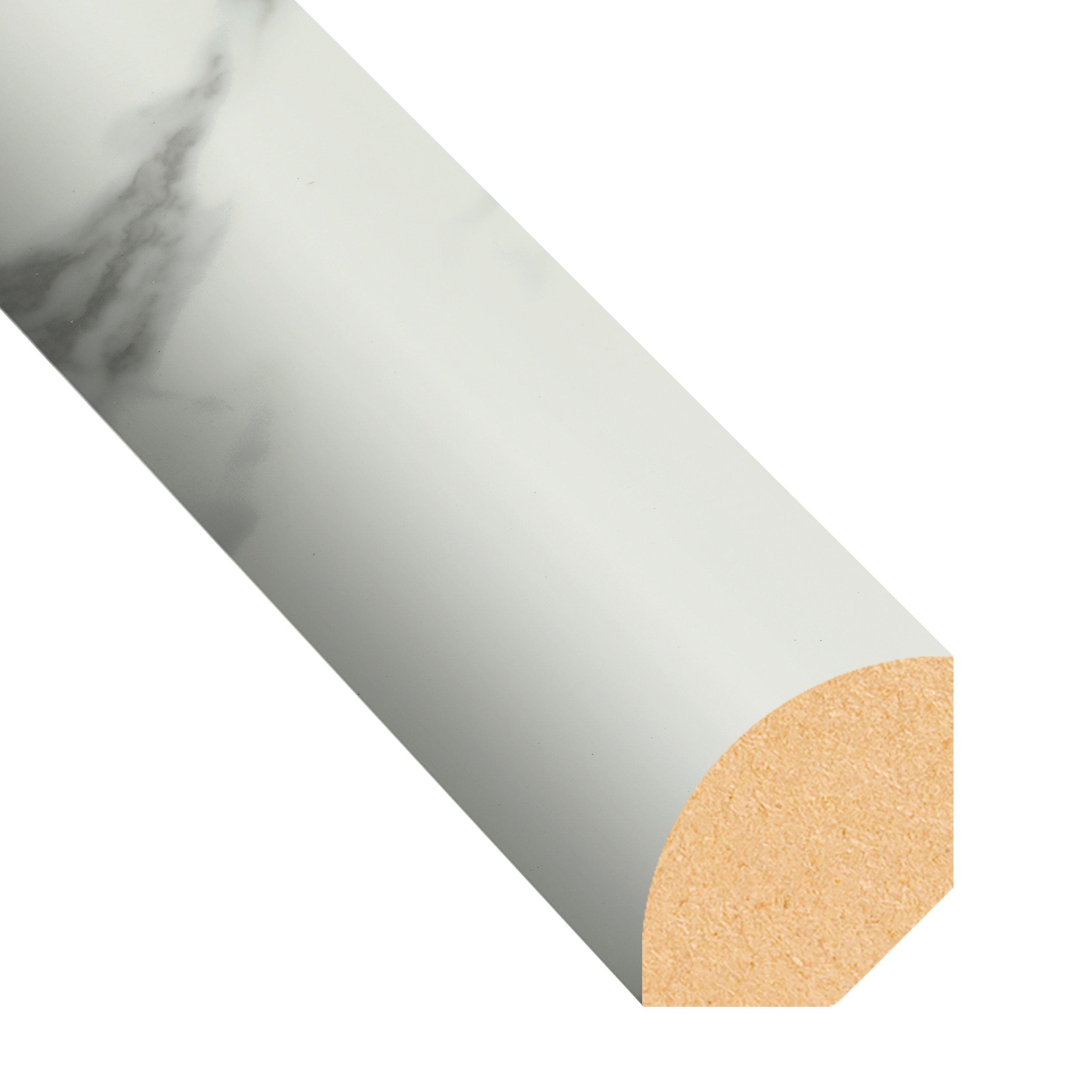 Calacatta 94in. Vinyl Quarter Round