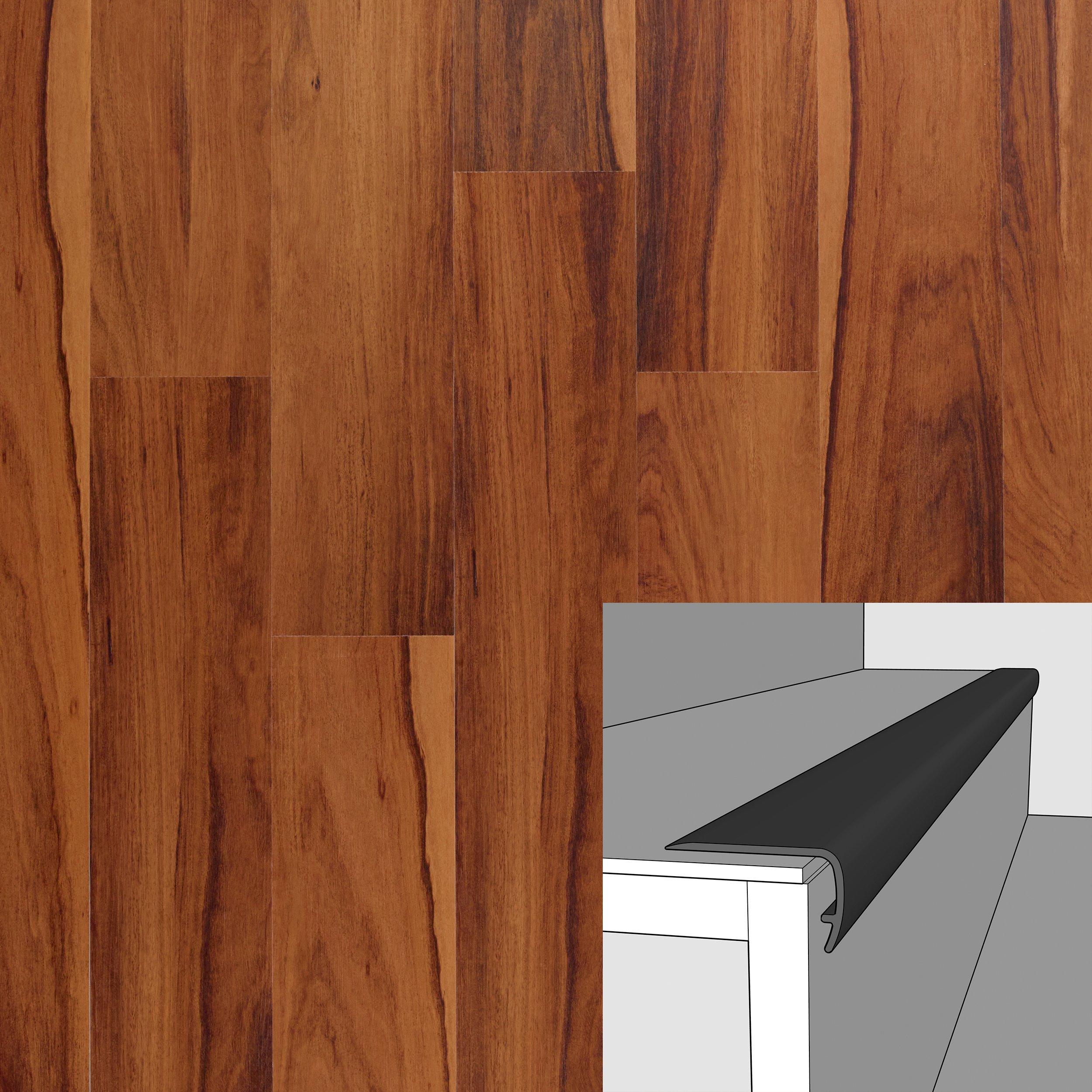 Washington Park Oak 94in. Vinyl Overlapping Stairnose