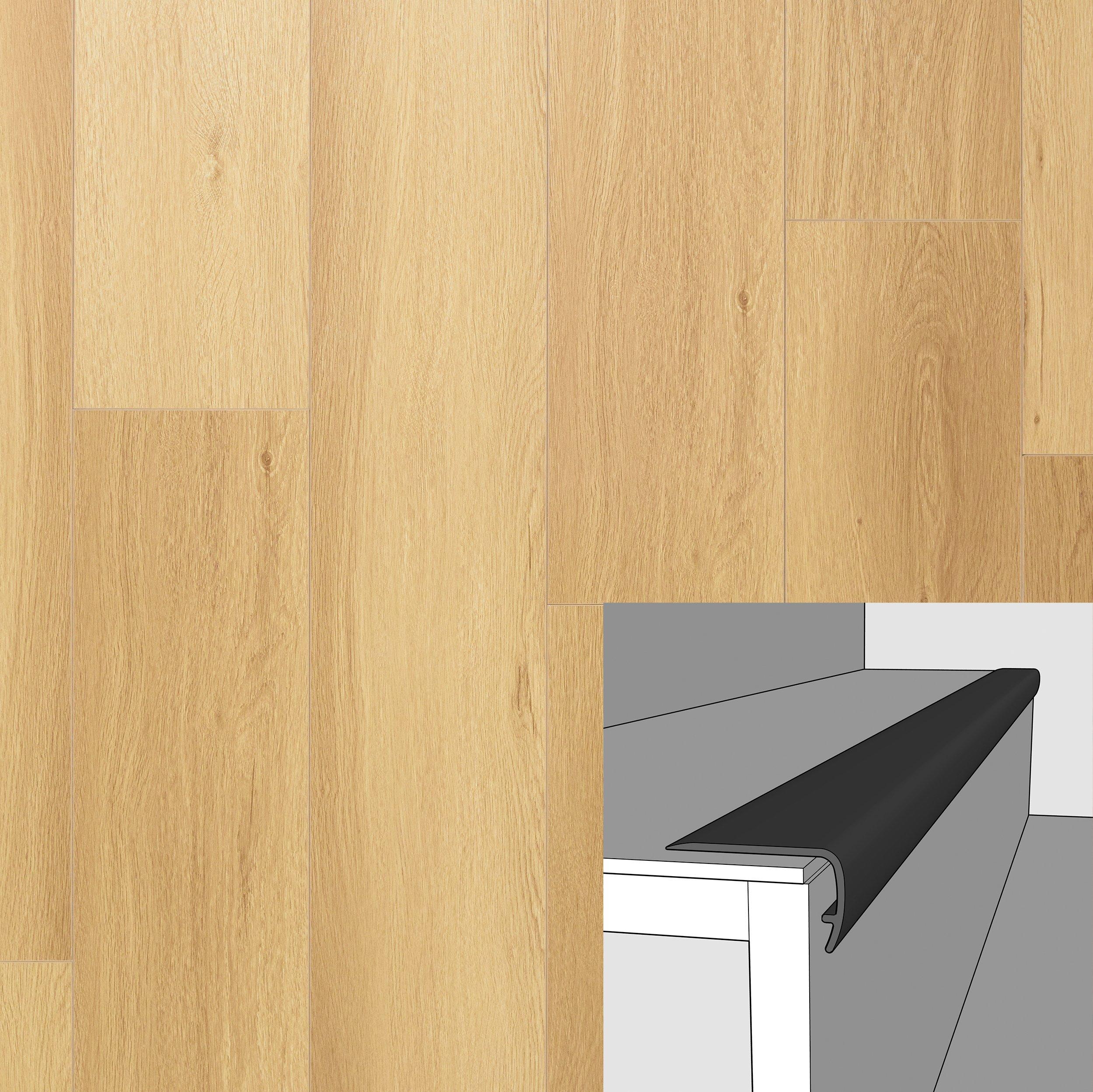 Maison Chablis 94in. Vinyl Overlapping Stairnose