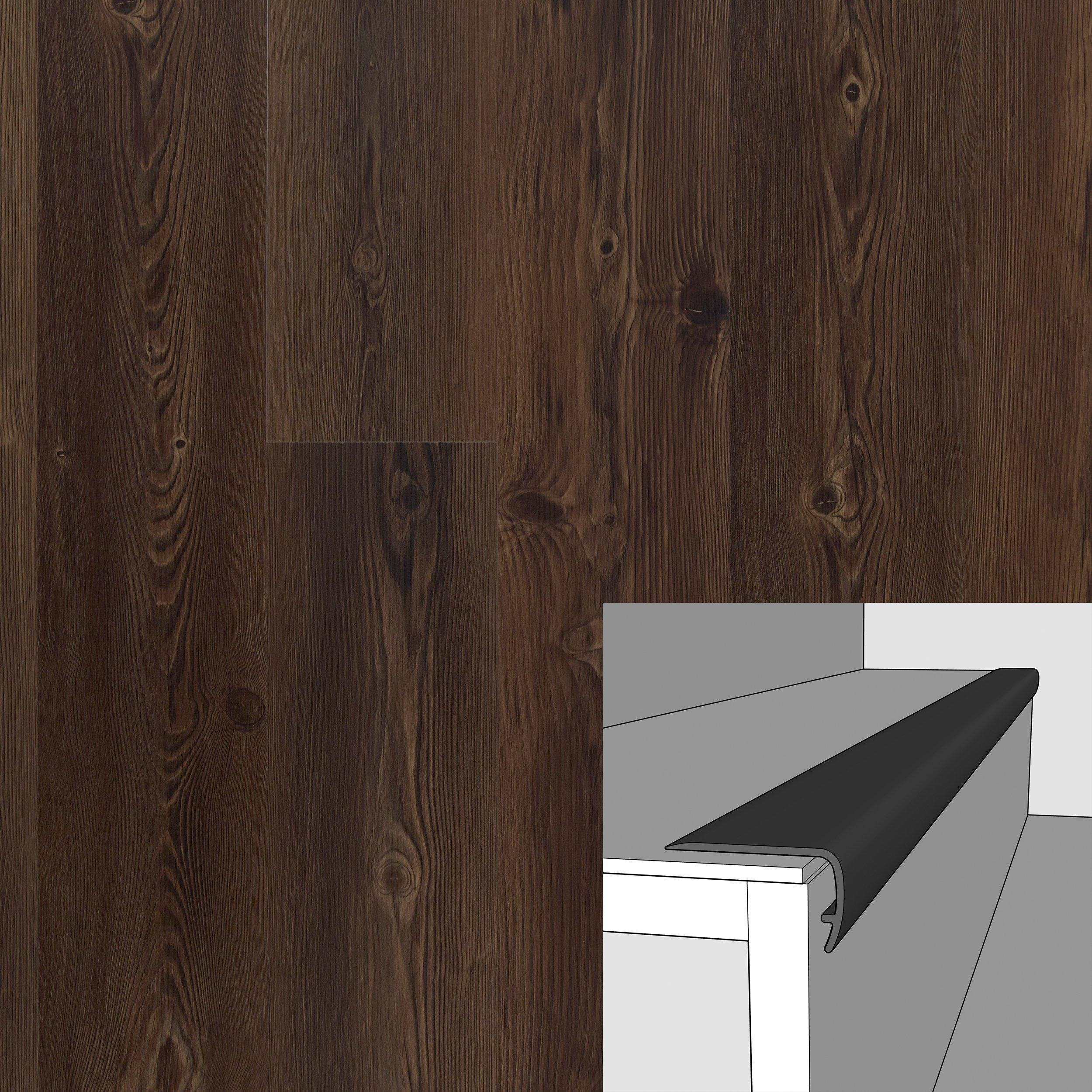 Ridgeland Reserve 94in. Vinyl Overlapping Stair Nose
