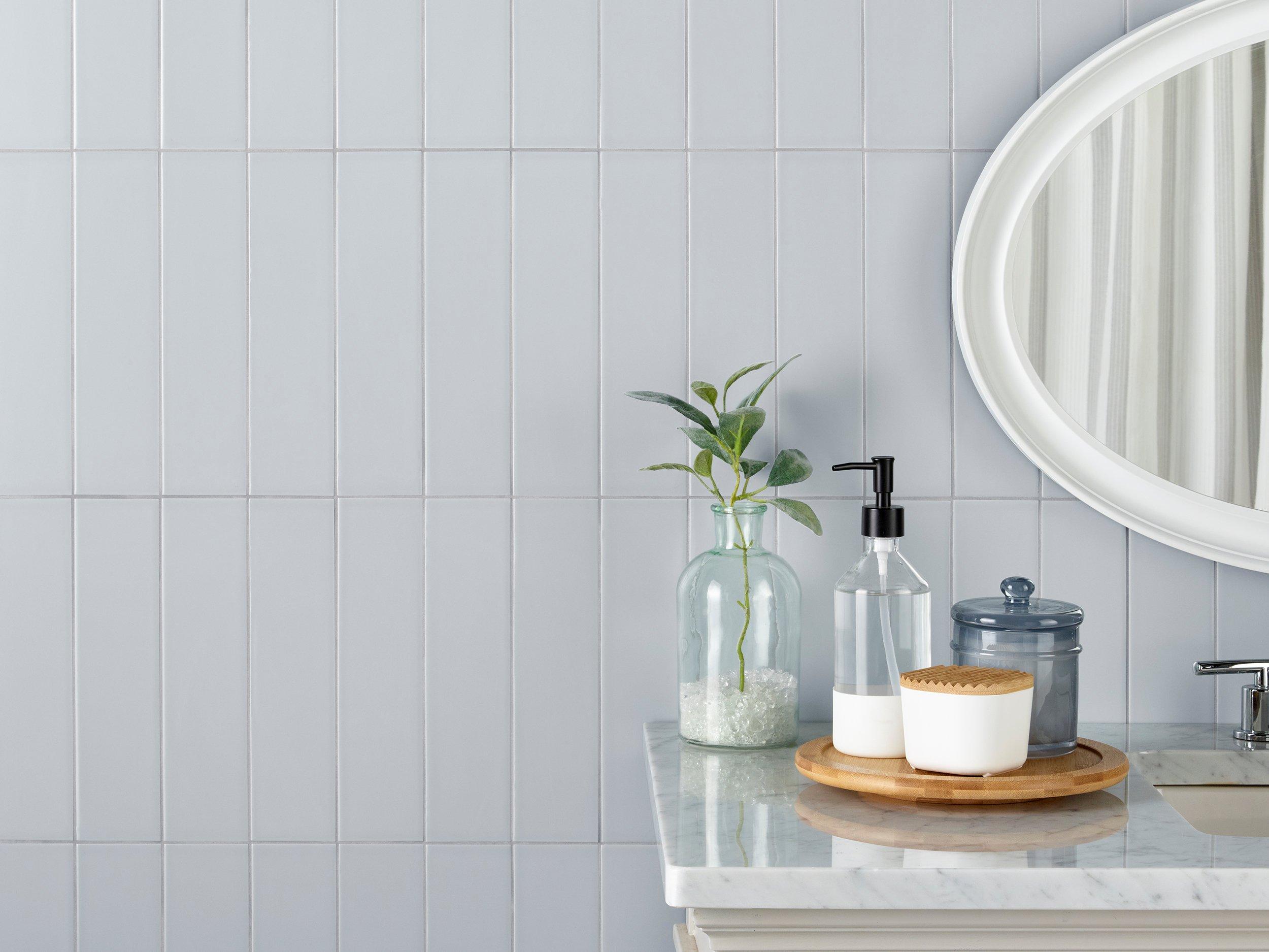 Ice Blue Matte Ceramic Tile