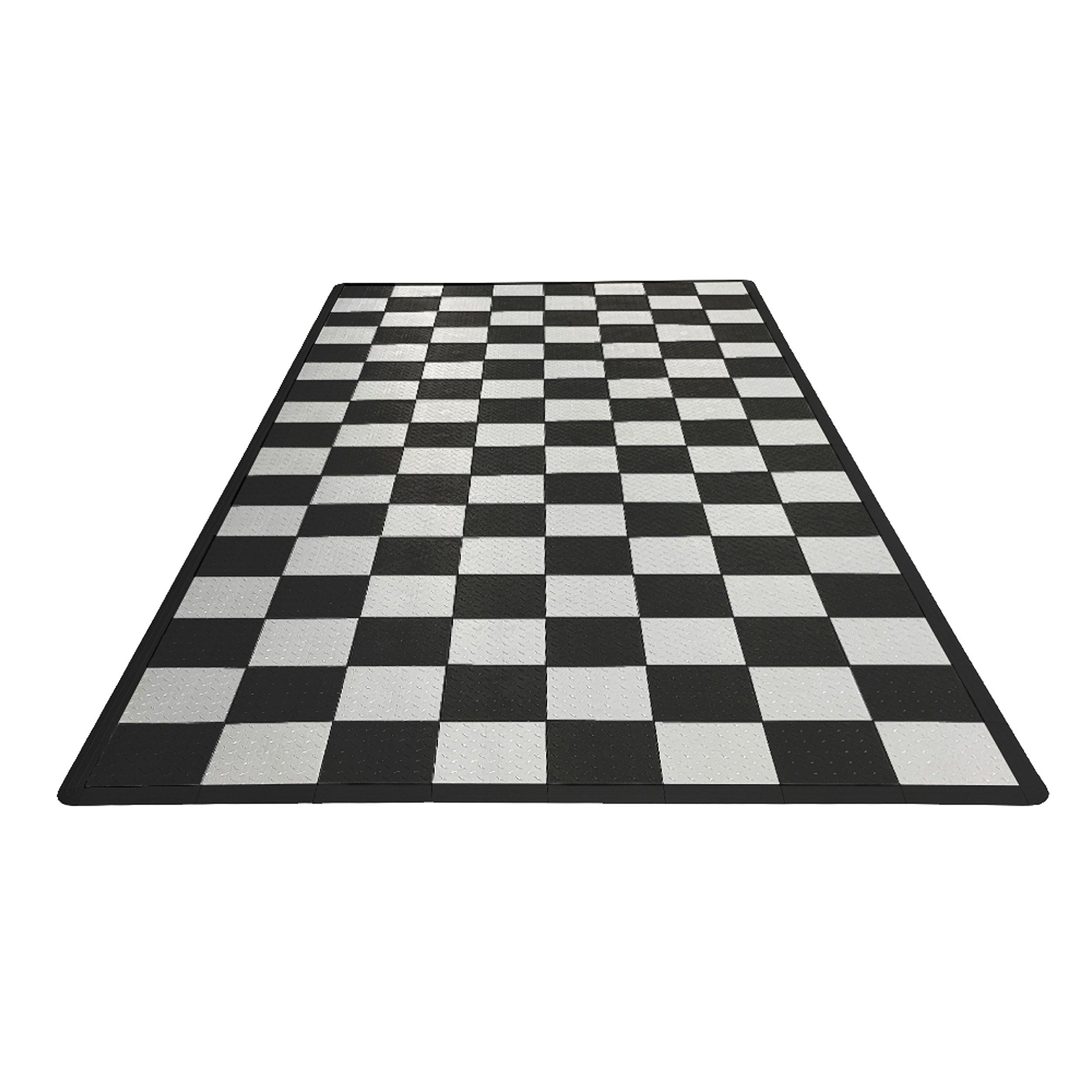 Swisstrax Diamondtrax HOME Medium Mat Kit - Checkered (Jet Black/Arctic White)