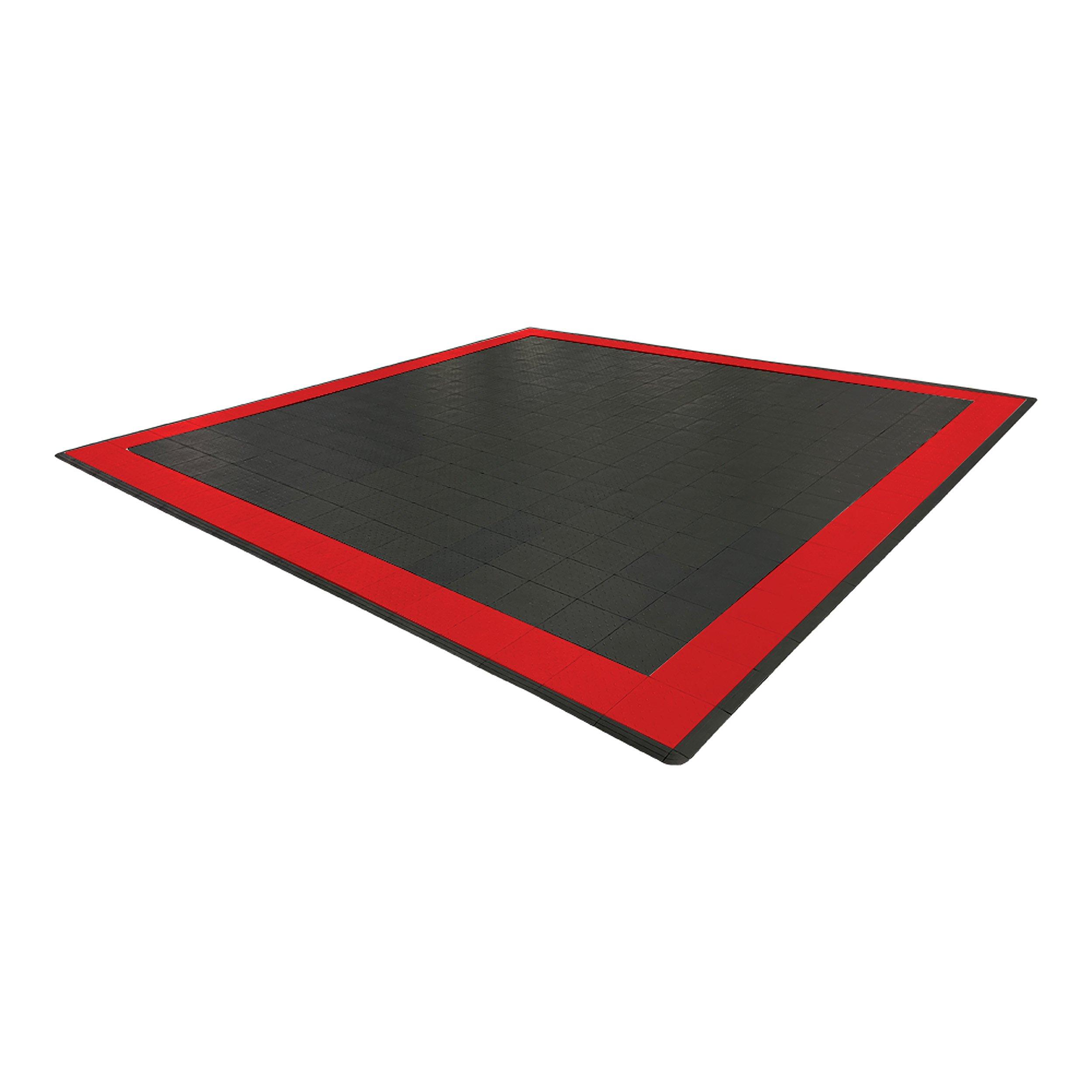 Swisstrax Diamondtrax HOME Large Mat Kit - Border (Jet Black/Racing Red)