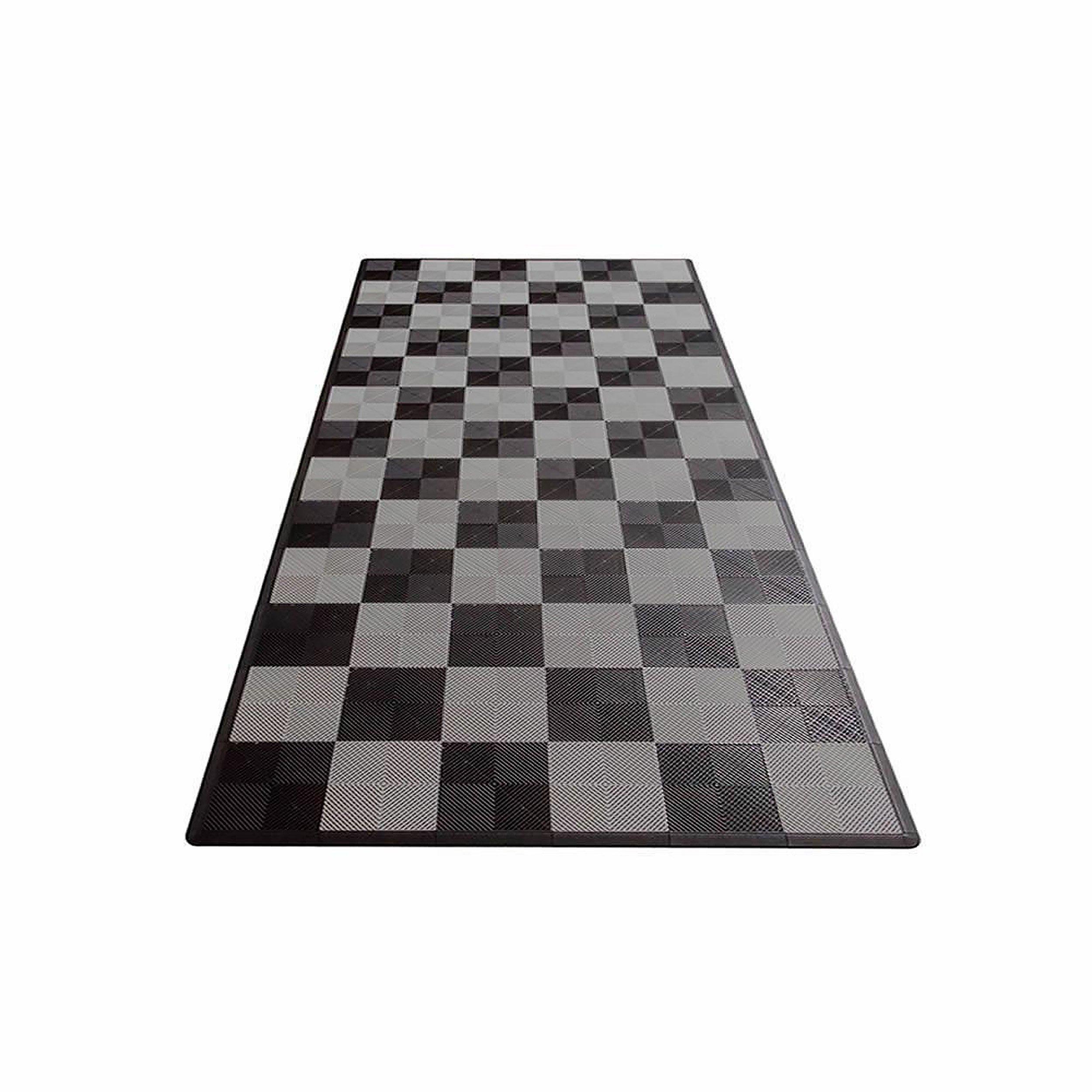 Swisstrax Ribtrax PRO Medium Mat Kit - Checkered (Jet Black/Slate Grey)