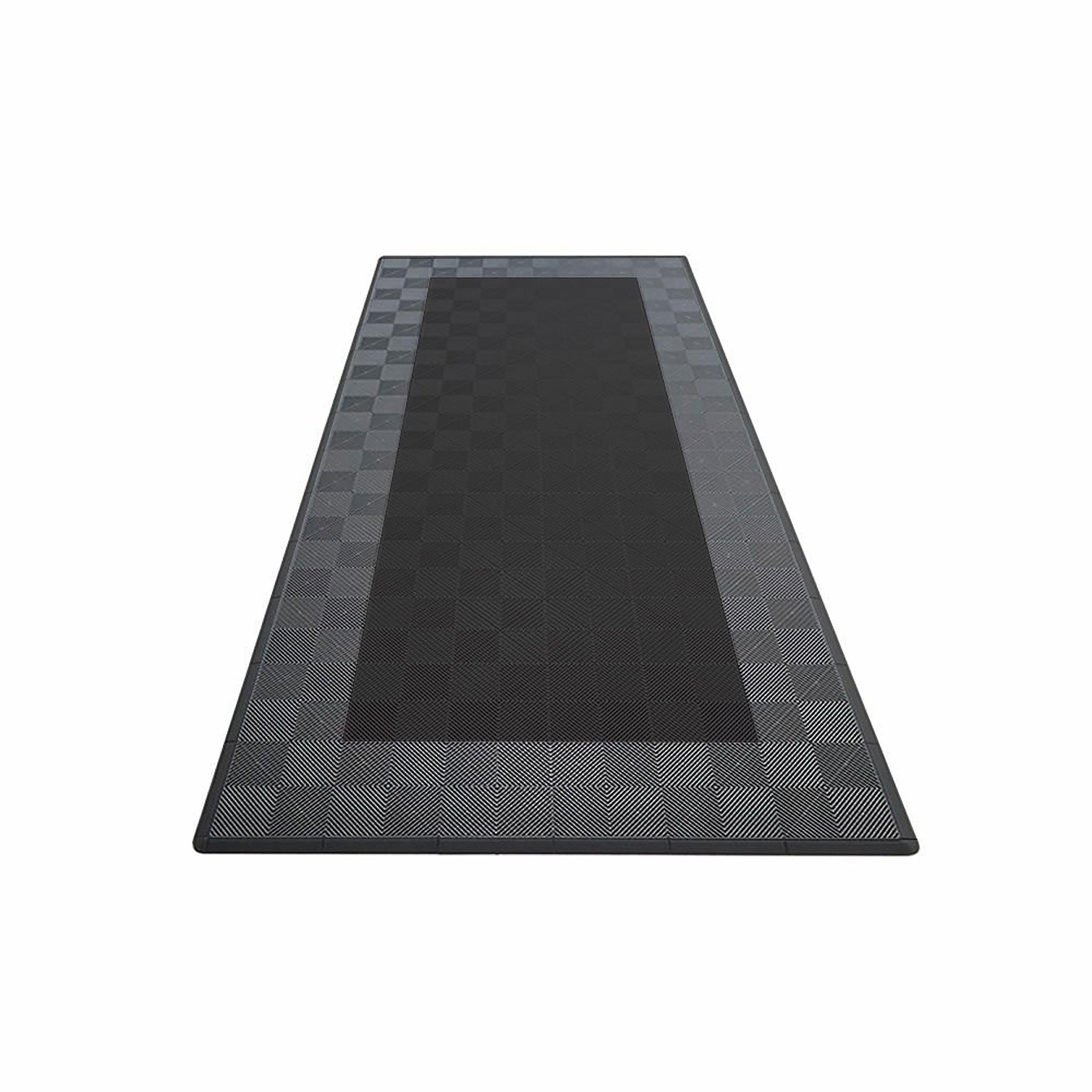 Swisstrax Ribtrax PRO Medium Mat Kit - Border (Jet Black/Slate Grey)
