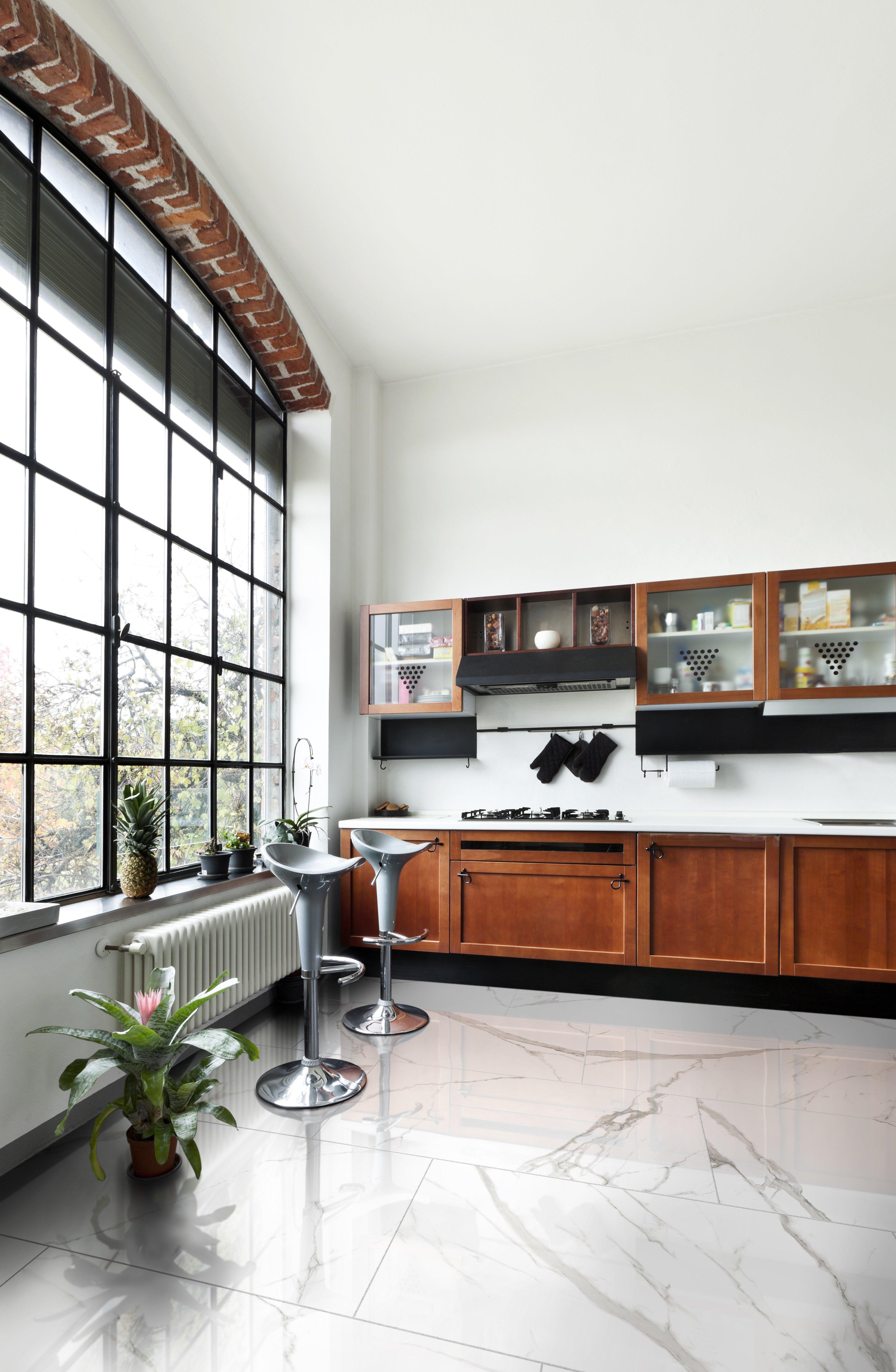 Brindisi Bianco Polished Porcelain Tile