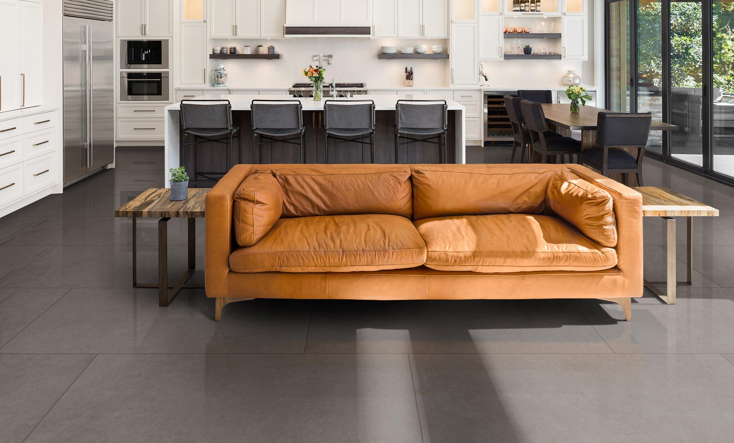 Concept Grey Polished Porcelain Tile