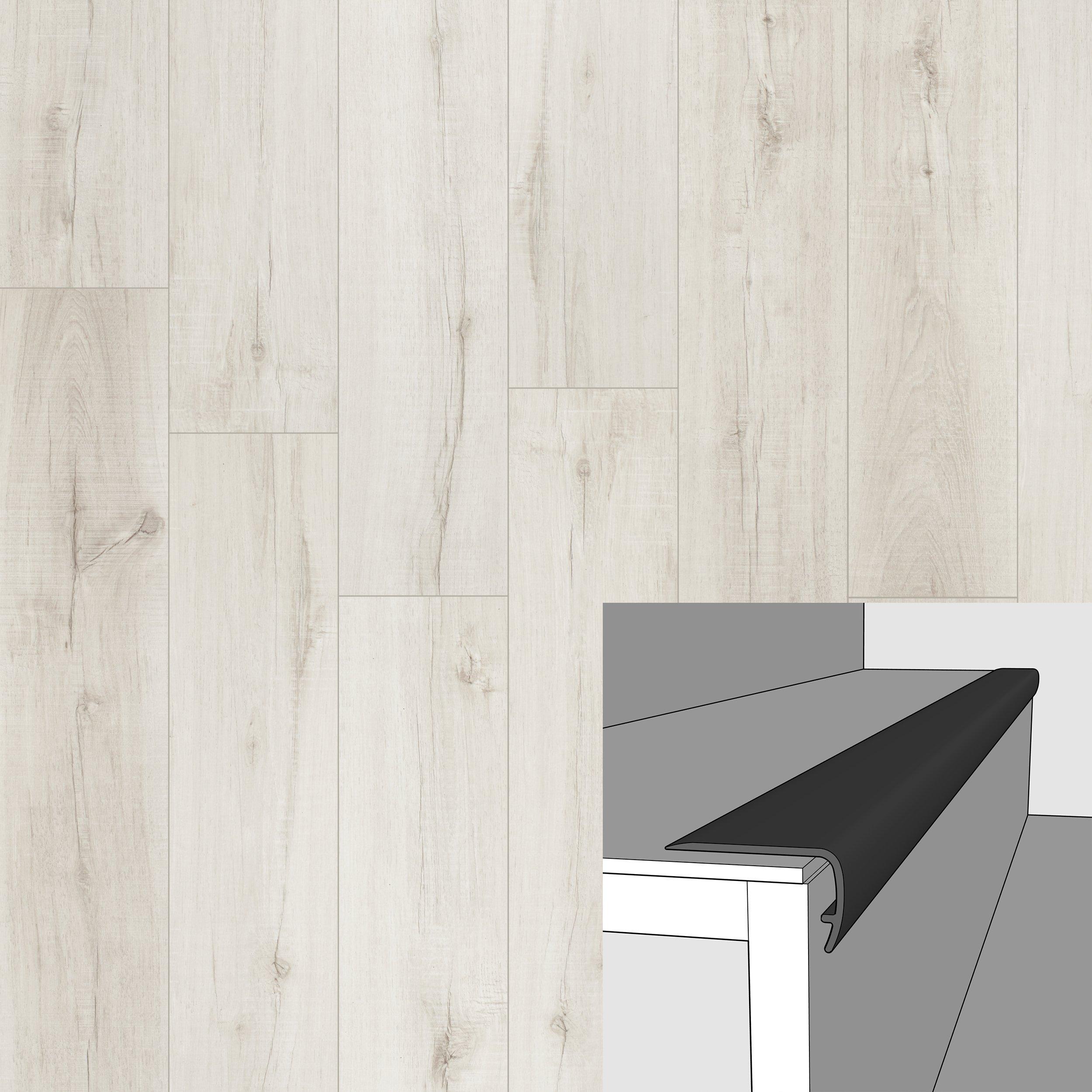 Color 5045F 94in. Vinyl Overlapping Stairnose