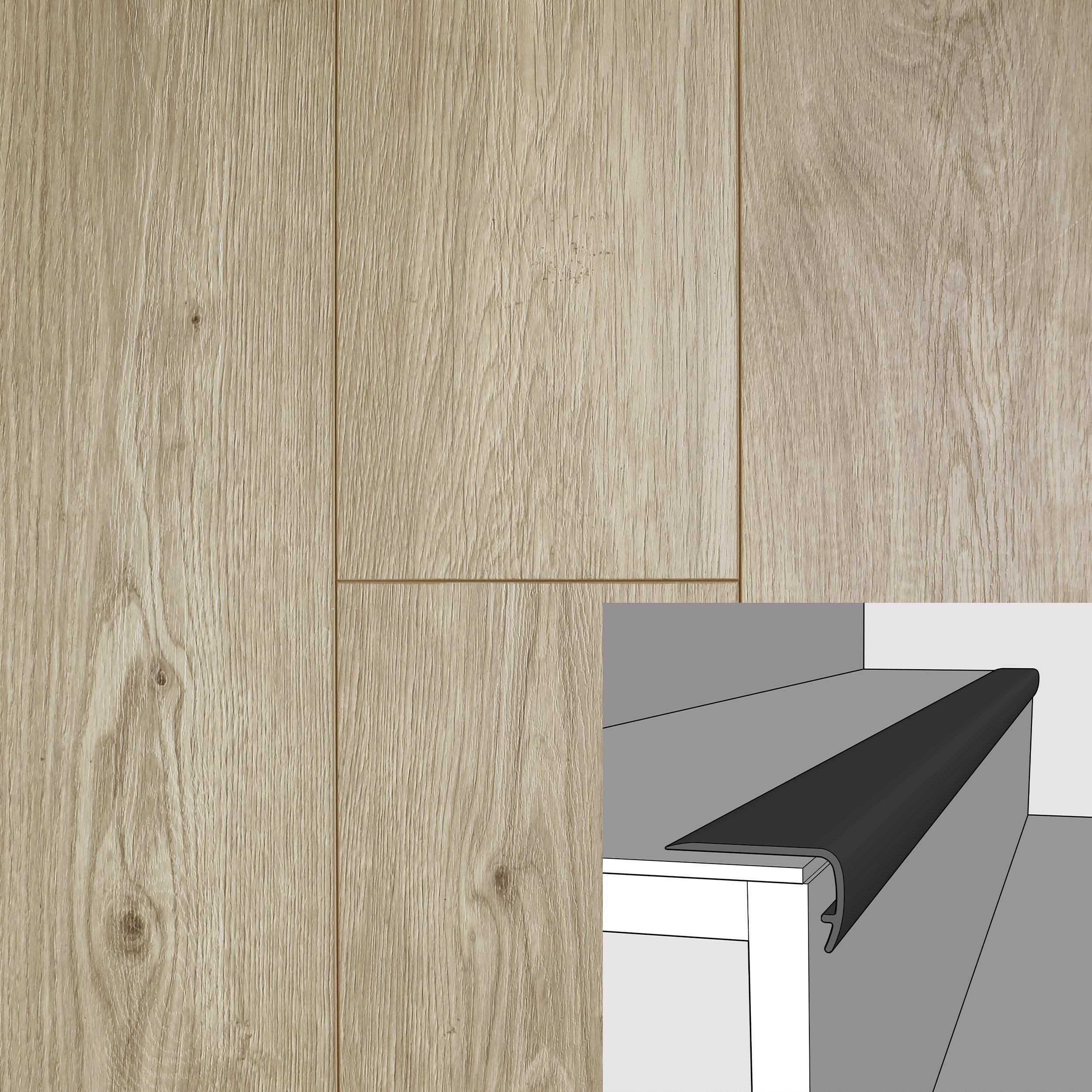 Color 5410F 94in. Vinyl Overlapping Stairnose