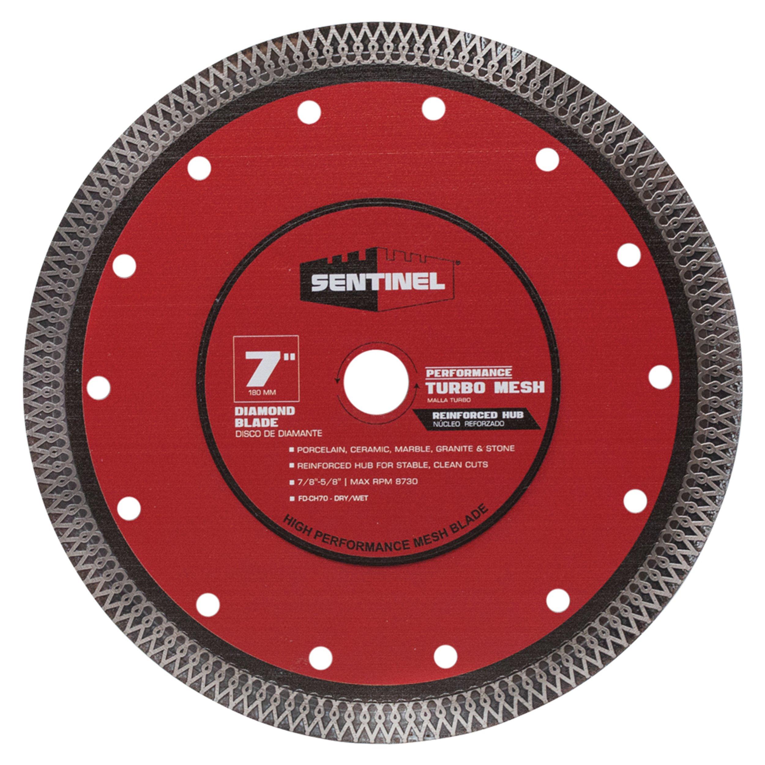 Sentinel 7in. Turbo Mesh  Diamond Blade