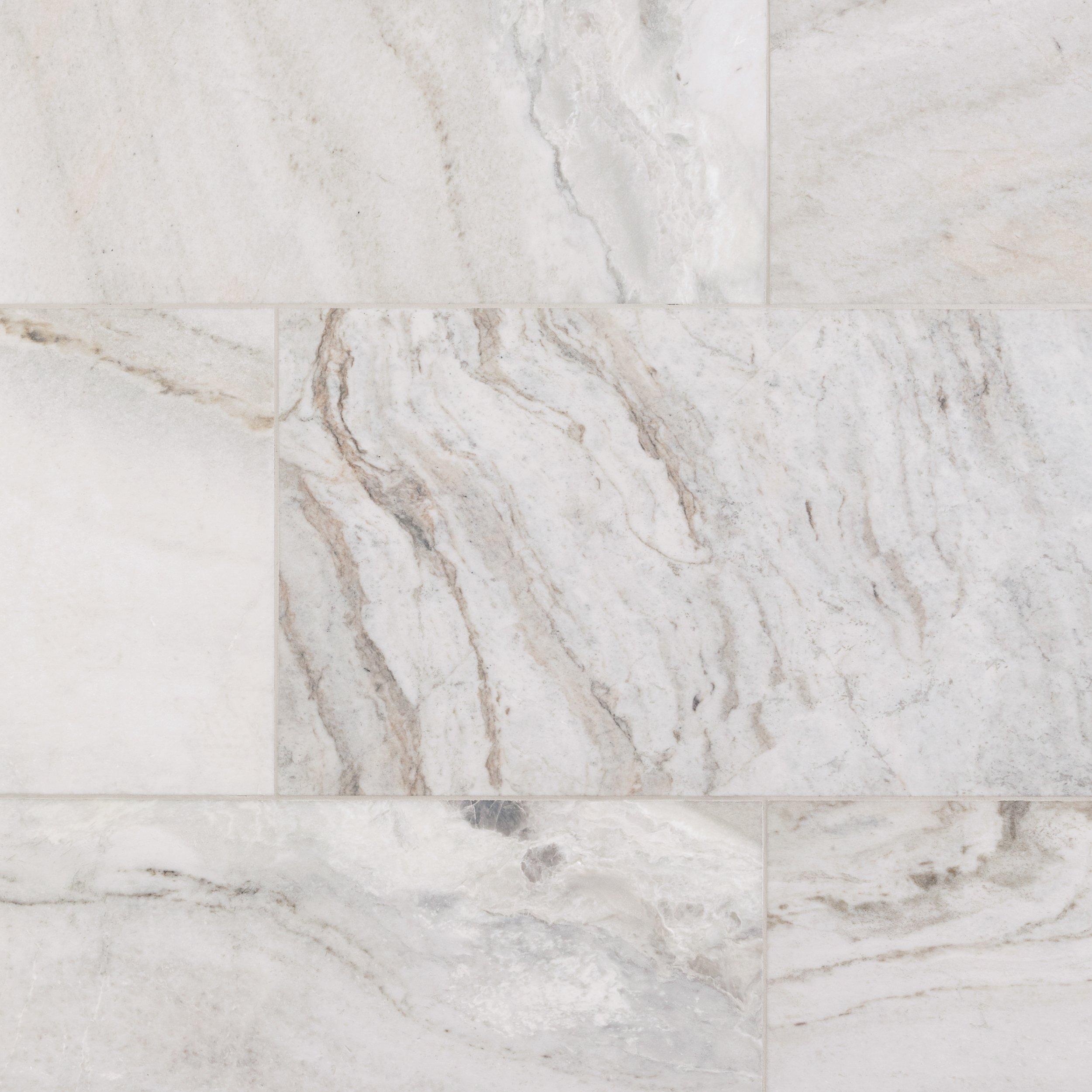 Bianco Orion 16x32 Brushed Marble Tile