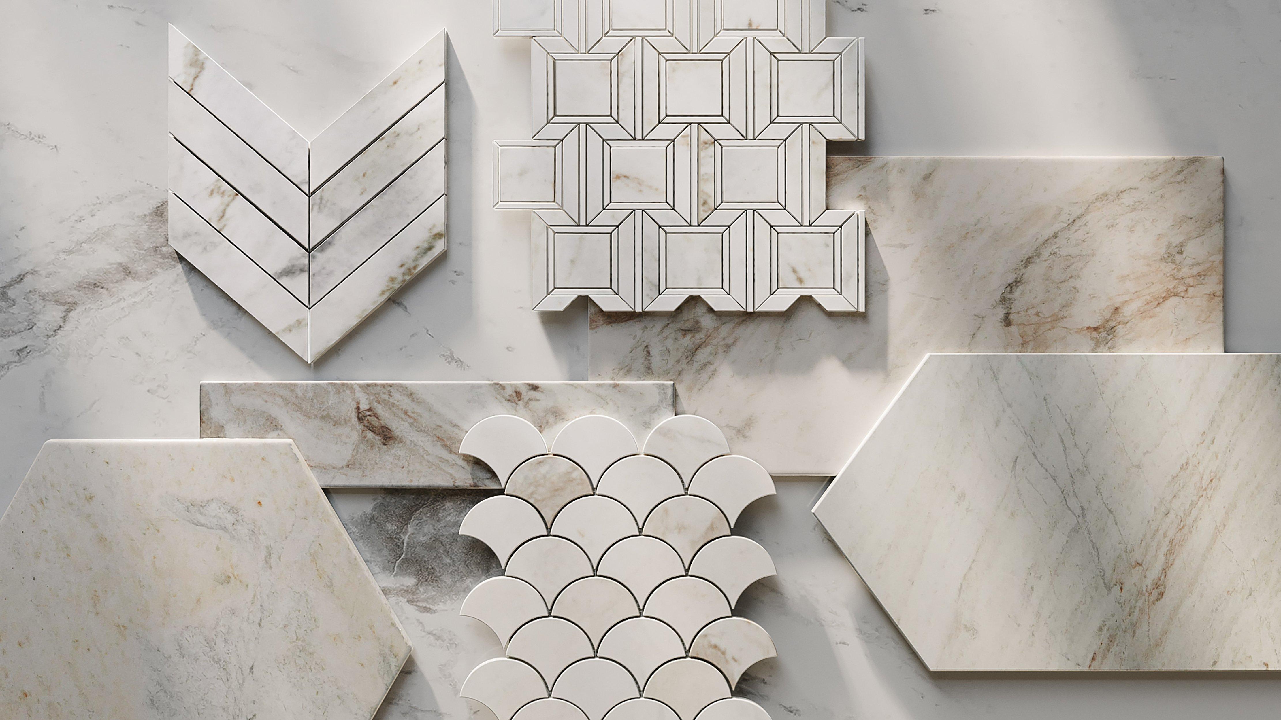 Bianco Orion Polished Marble Tile