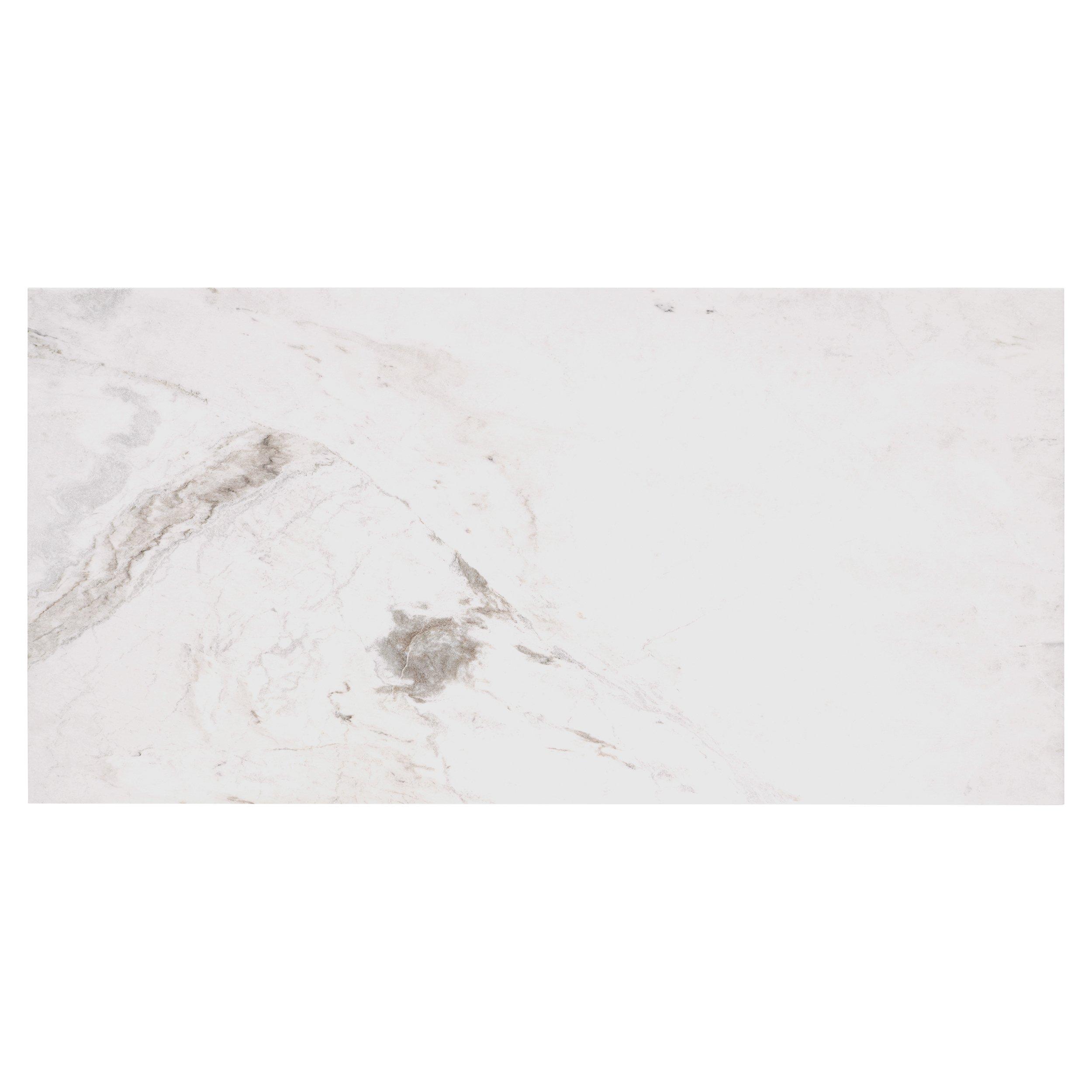 Bianco Orion 24x48 Brushed Marble Tile