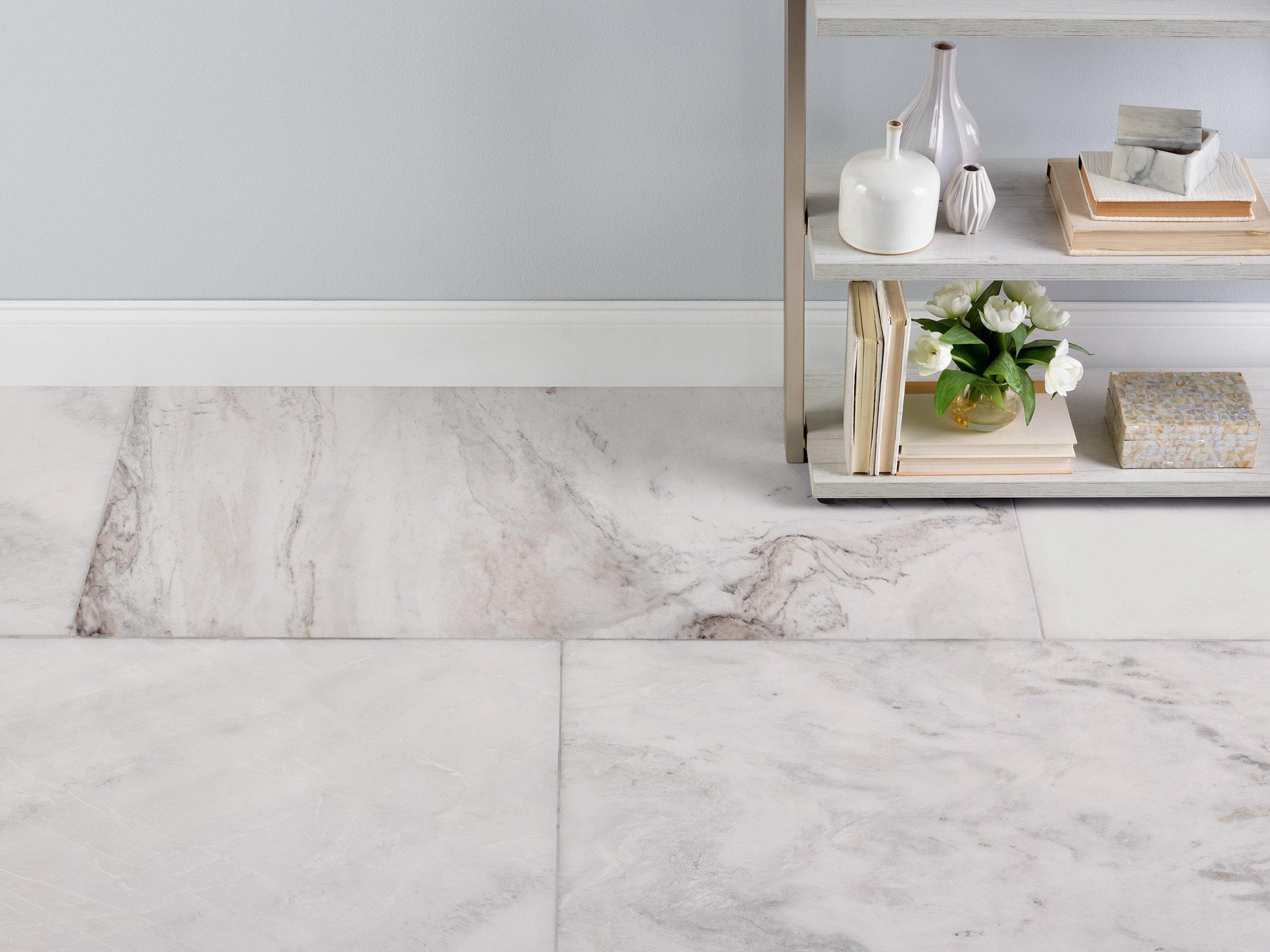 Bianco Orion 24x48 Brushed Marble Tile