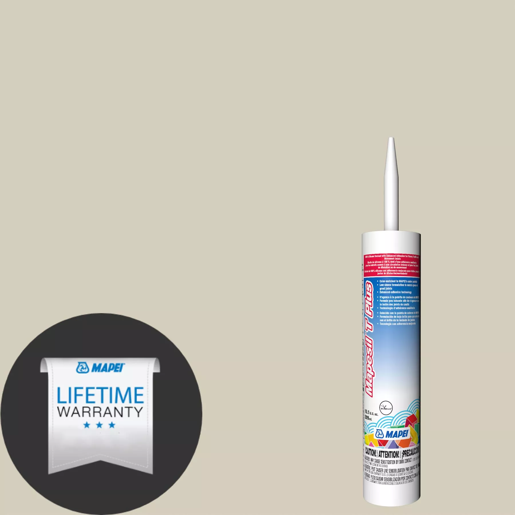 Mapei 14 Biscuit Mapesil T Plus Silicone Caulk