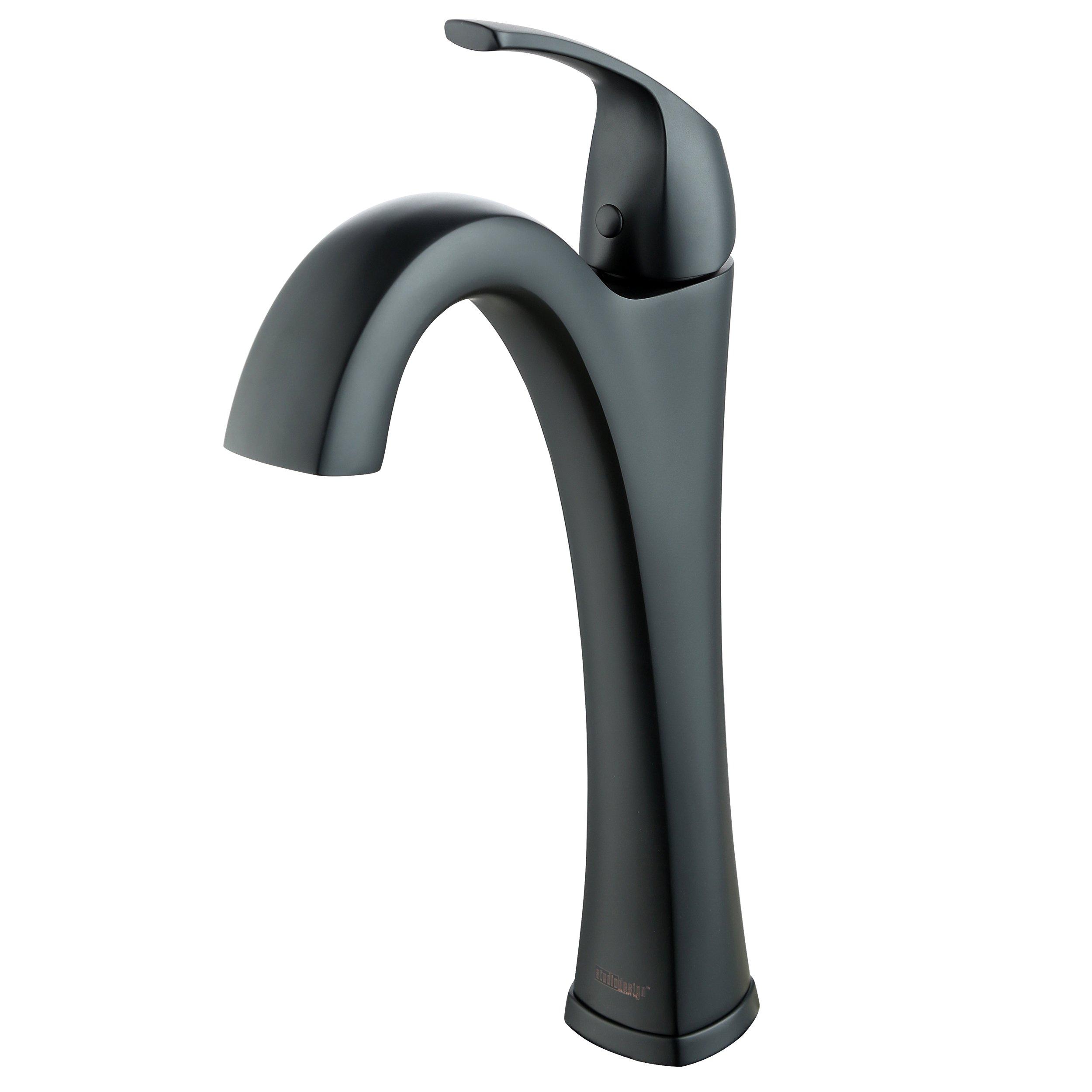 Jadyn Single Handle Matte Black Vessel Bath Faucet