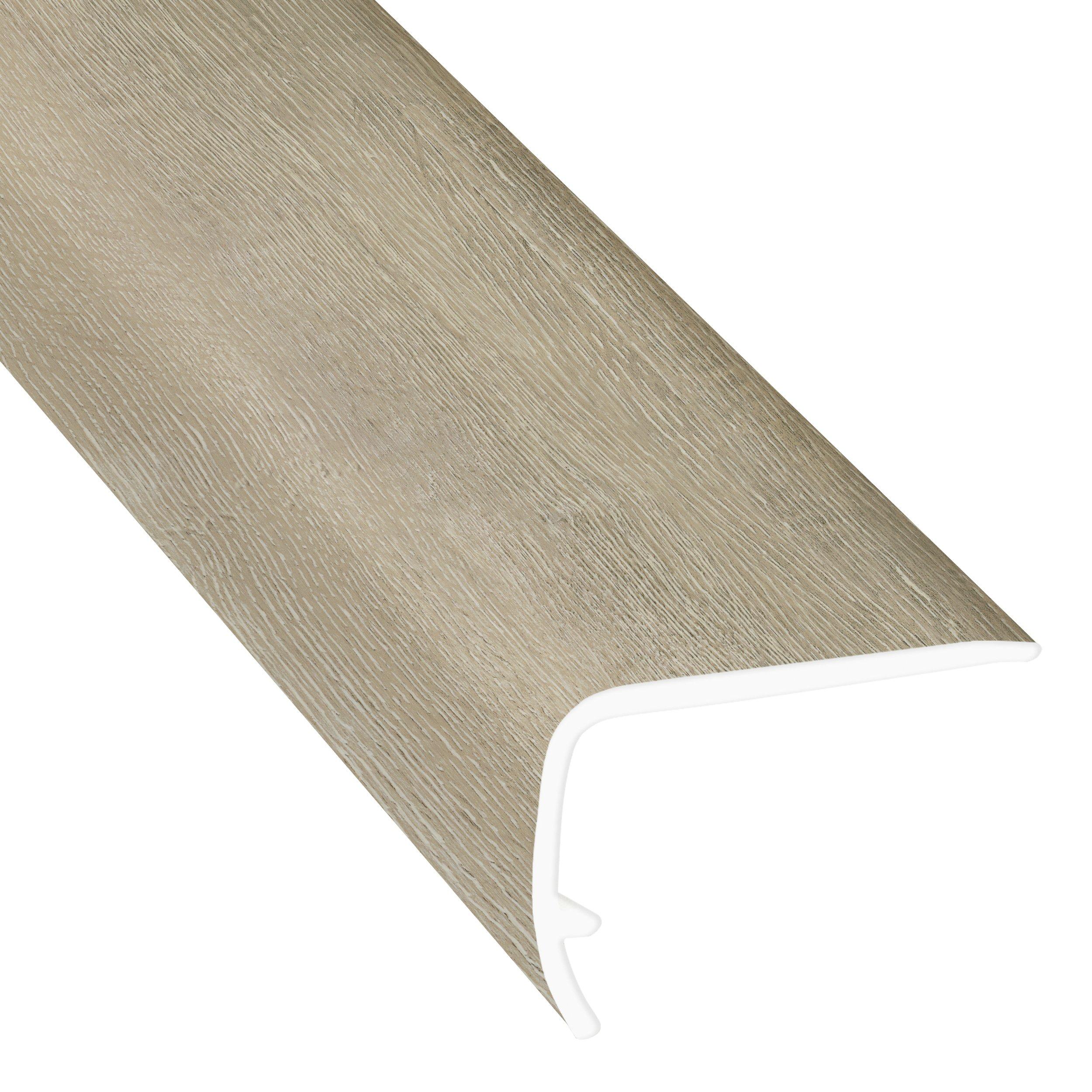 Sand Beige 94in. Vinyl Overlapping Stair Nose