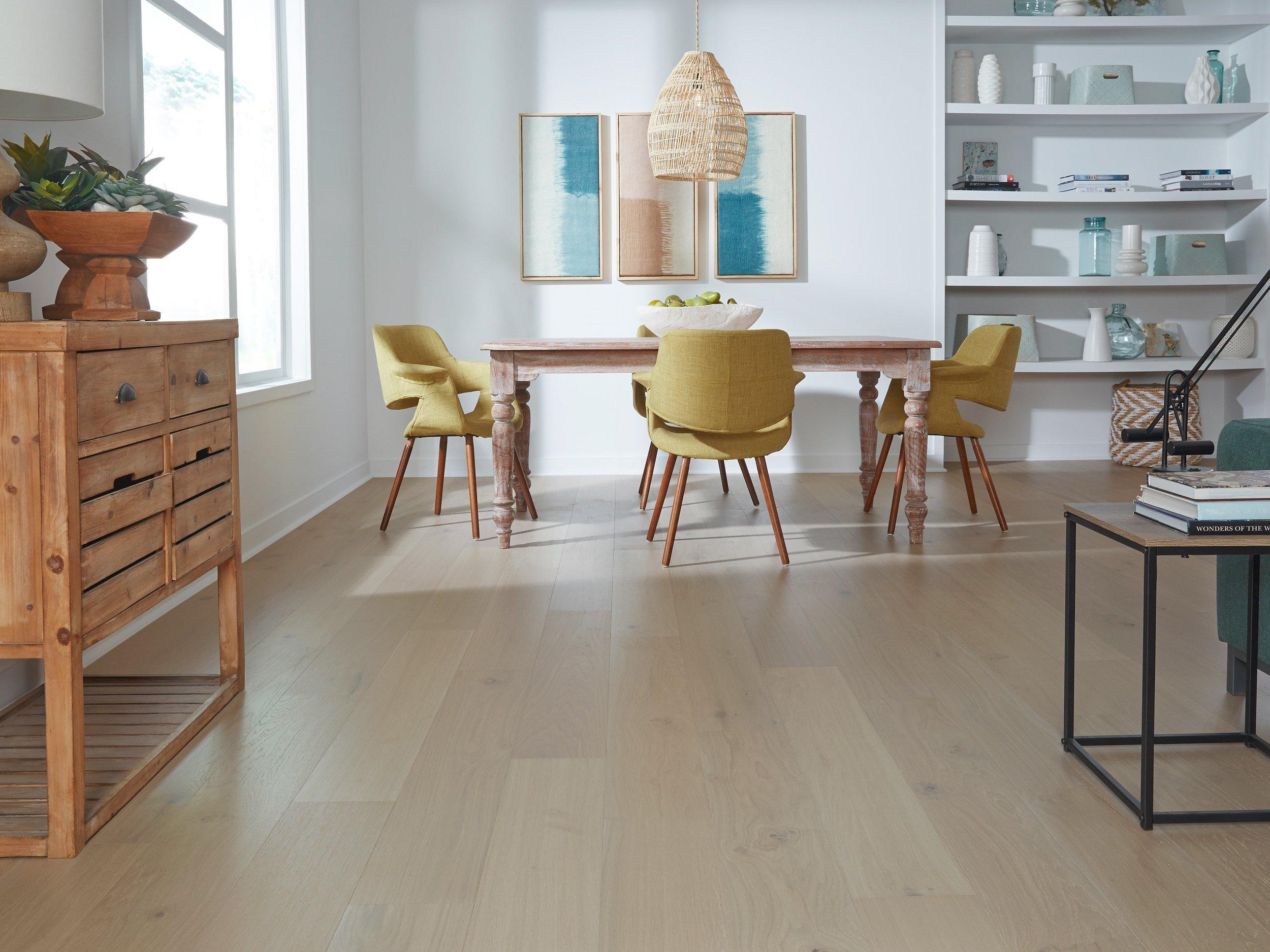 BUY ONLINE: Alpine Landscape White Oak Engineered Hardwood Flooring, 8X<86.6X¾, Wire Brush