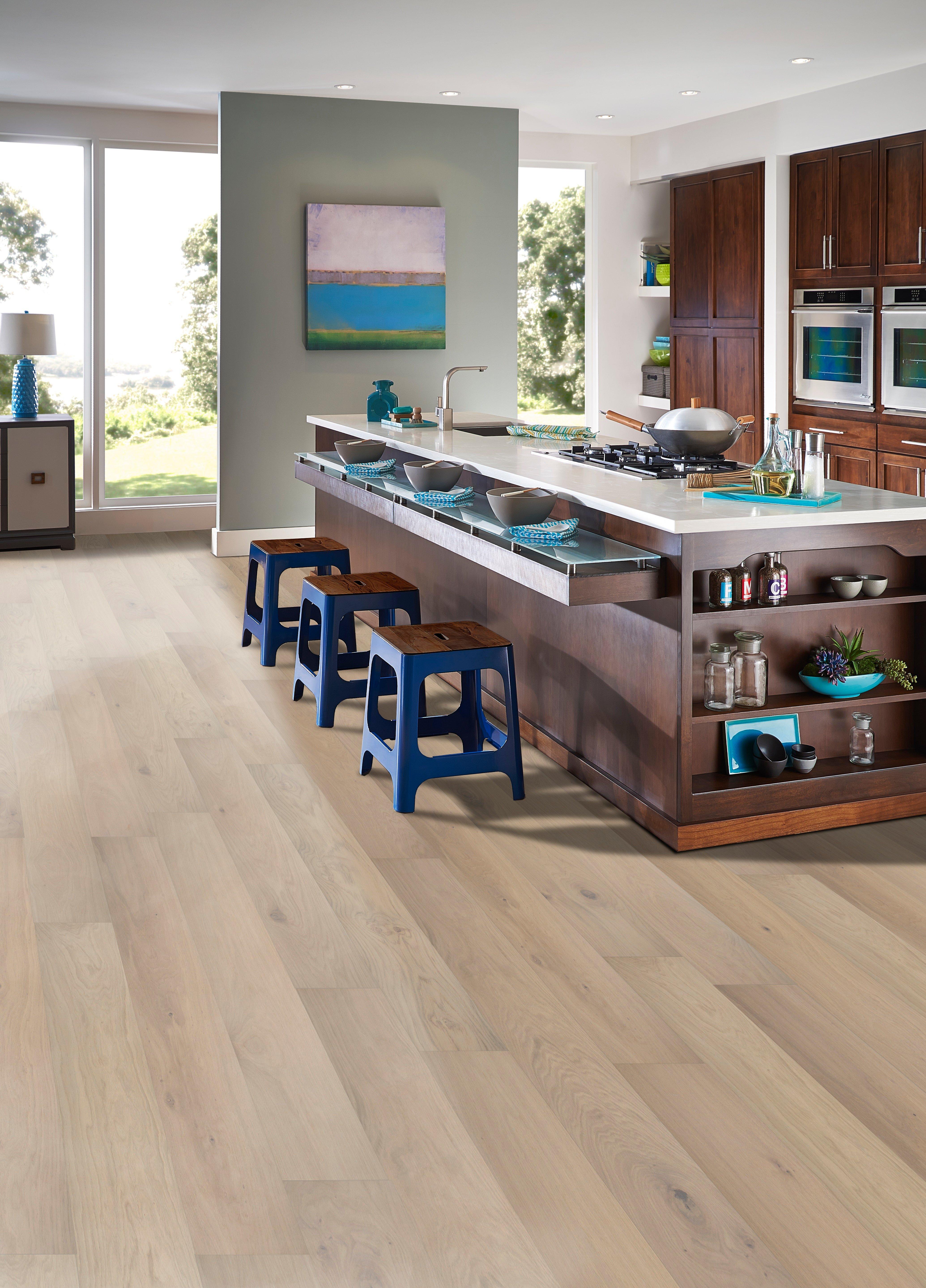 BUY ONLINE: Alpine Landscape White Oak Engineered Hardwood Flooring, 8X<86.6X¾, Wire Brush