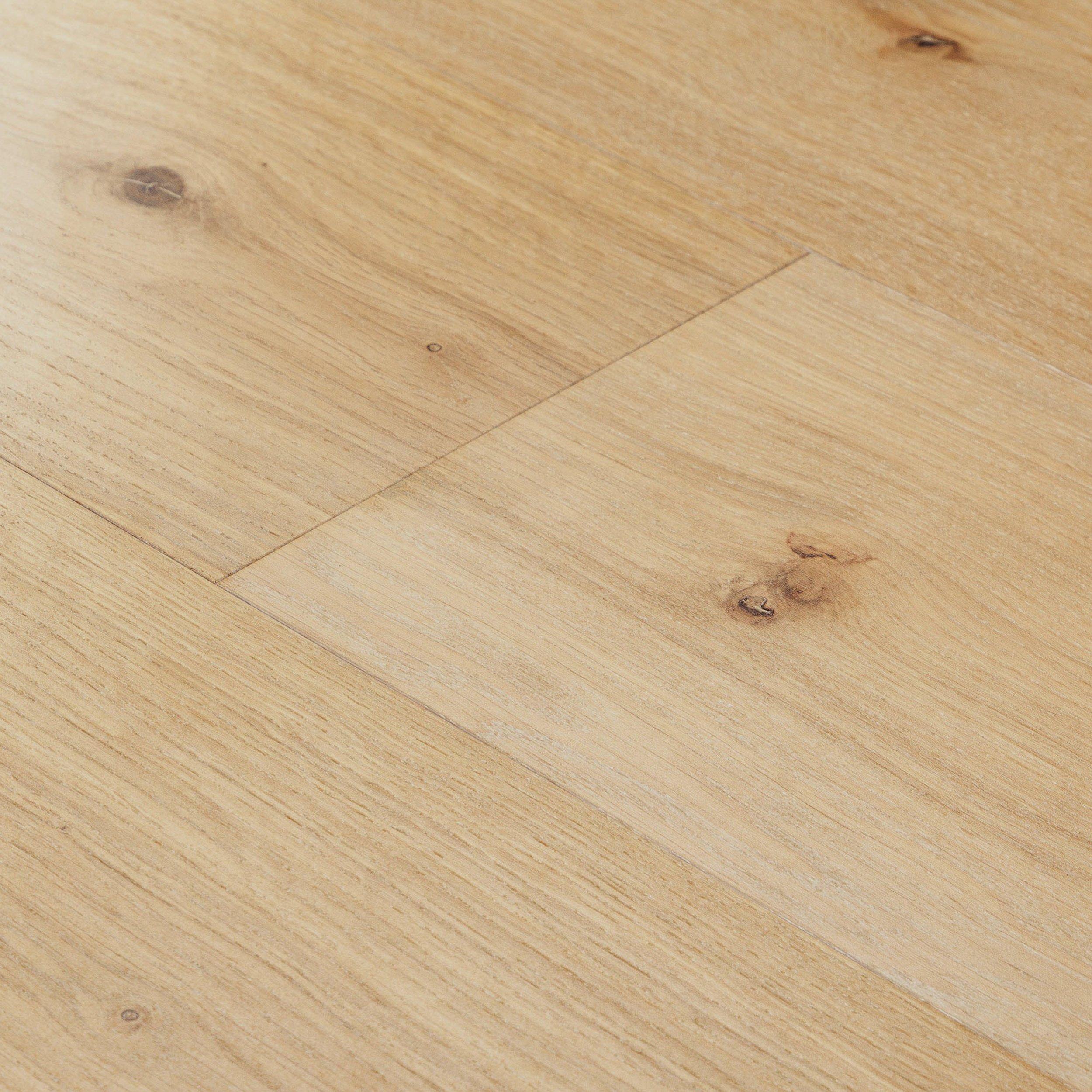 White knot free wide plank engineered hardwood floors in White Oak -  rewardflooring