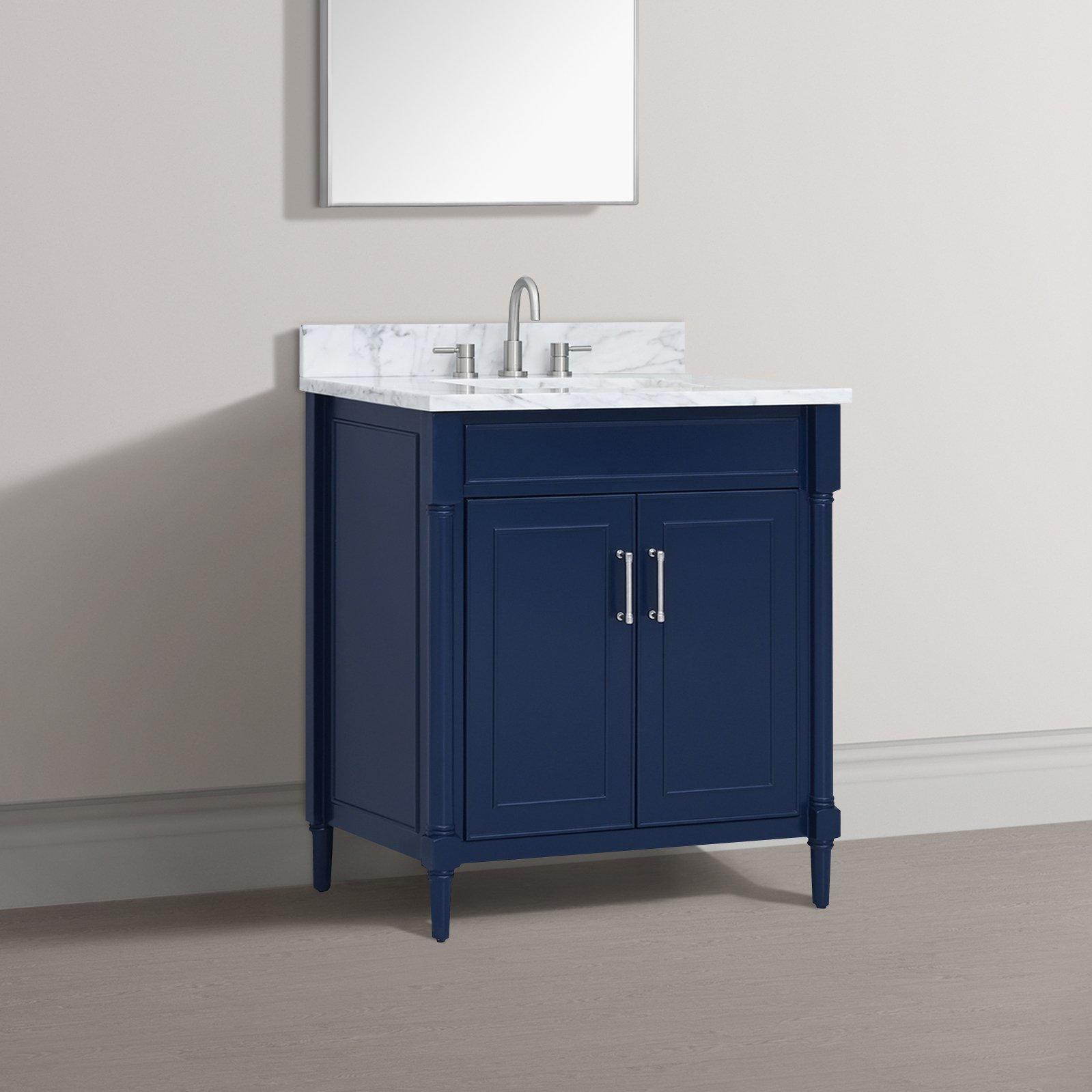 Navy 30 inch on sale bathroom vanity