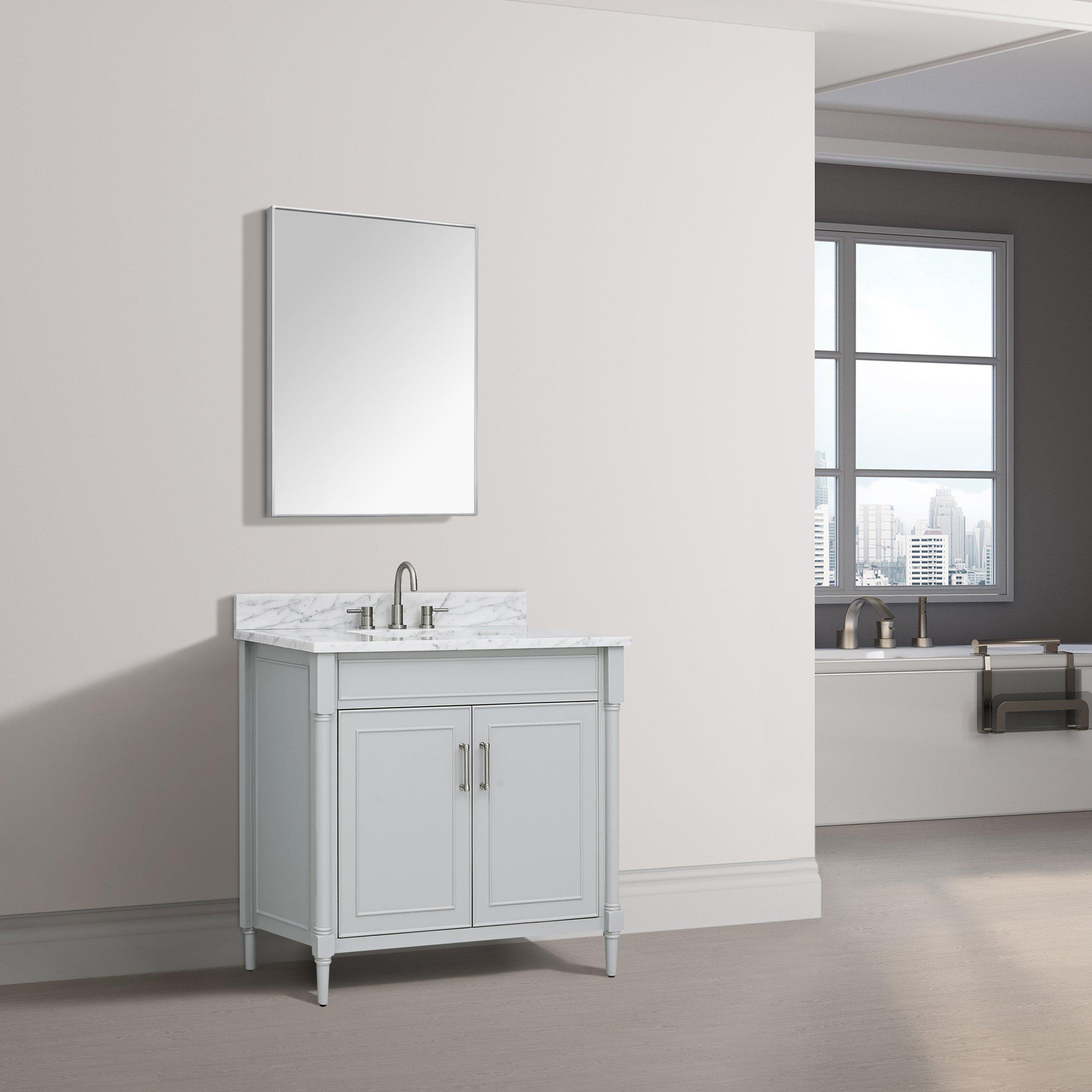 Bethany 36 in. Gray Vanity Base