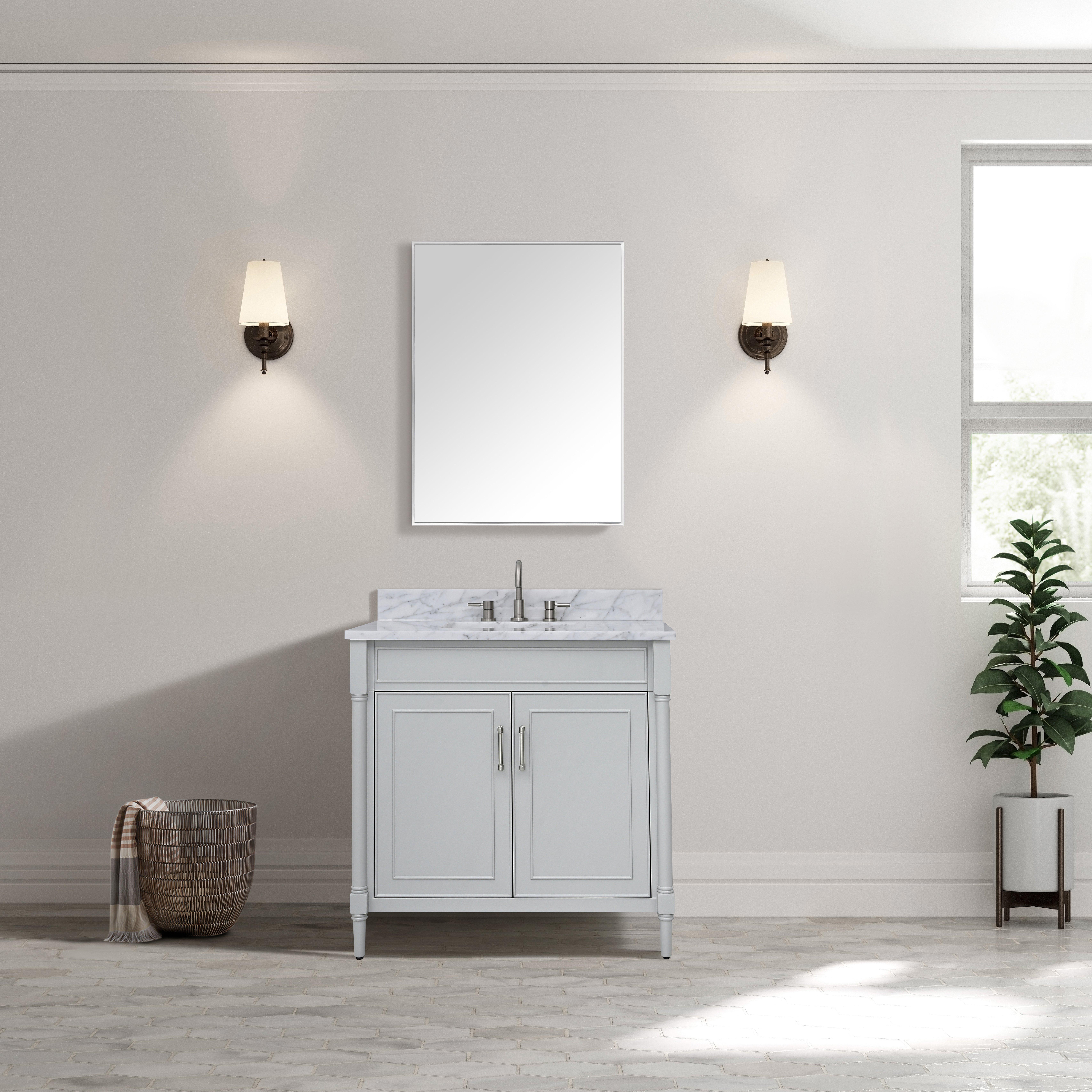 Bethany 36 in. Gray Vanity Base