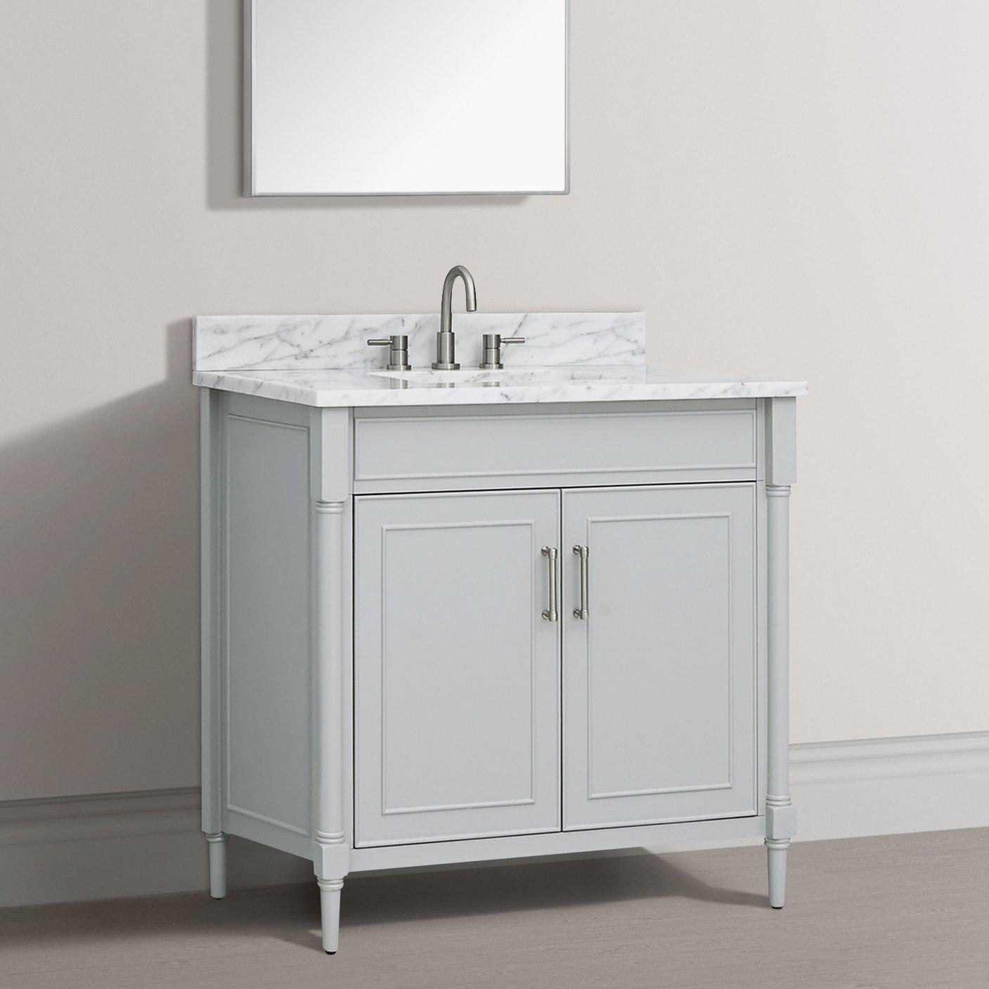 Bethany 36 in. Gray Vanity Base | Floor and Decor